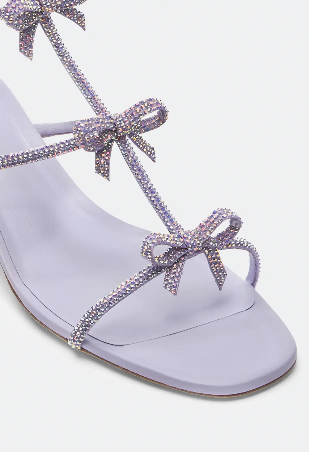 Rene Caovilla Caterina Lilac Sandal With Crystals 35