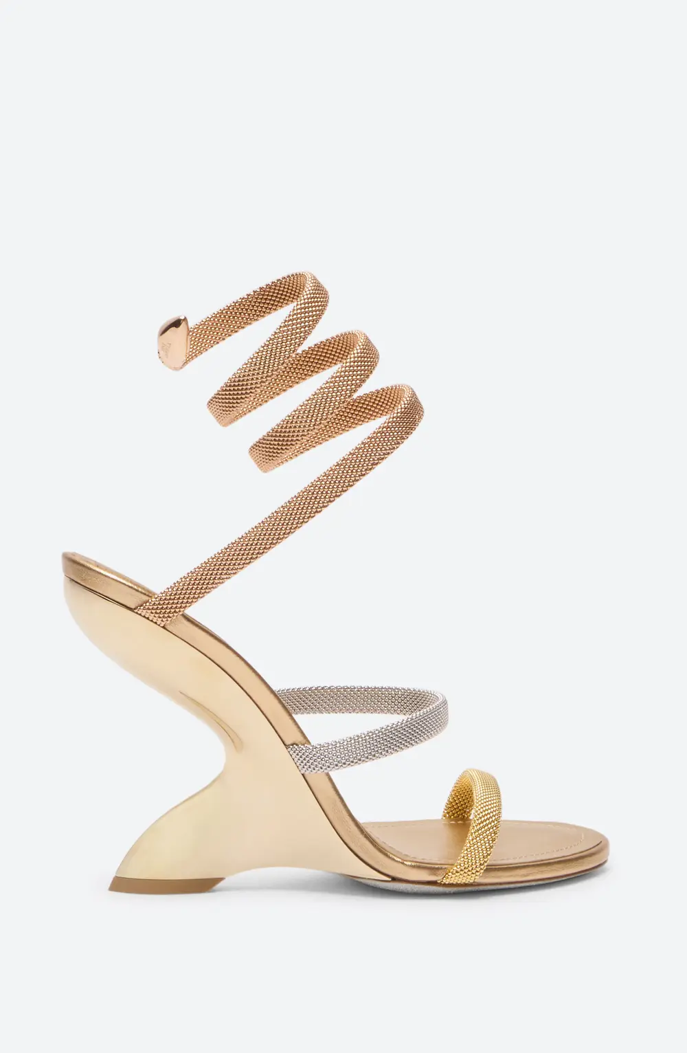 Rene Caovilla Trigold Symphony Three-Toned Sandal 105