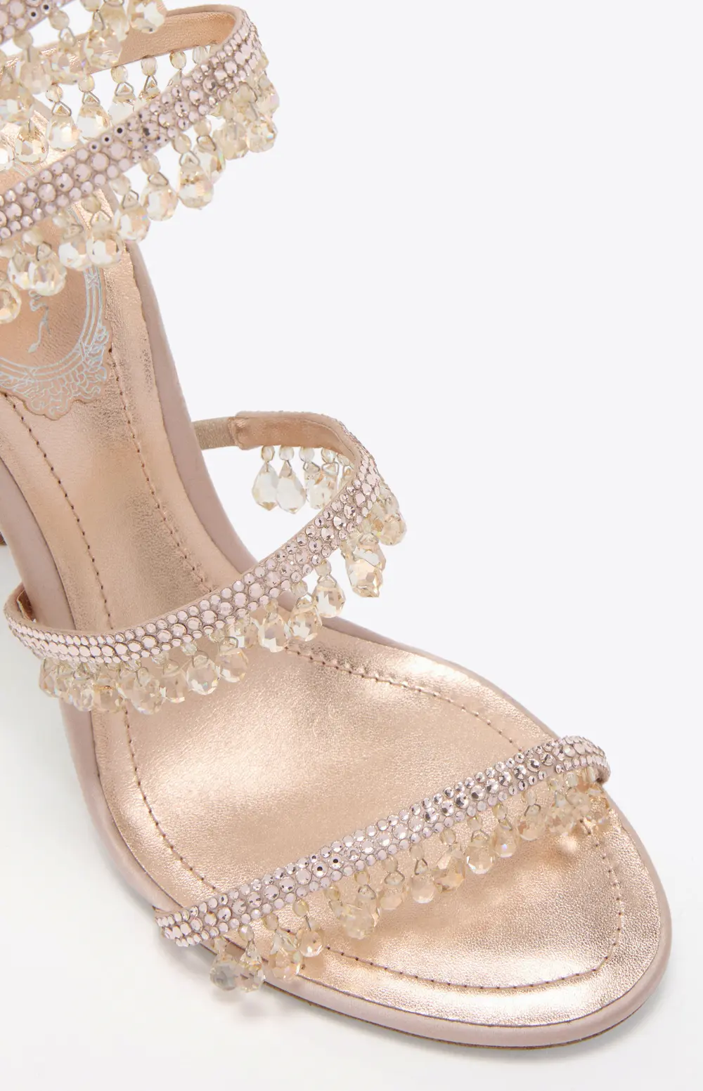 Rene Caovilla CHANDELIER LIGHT PINK SANDAL 105
