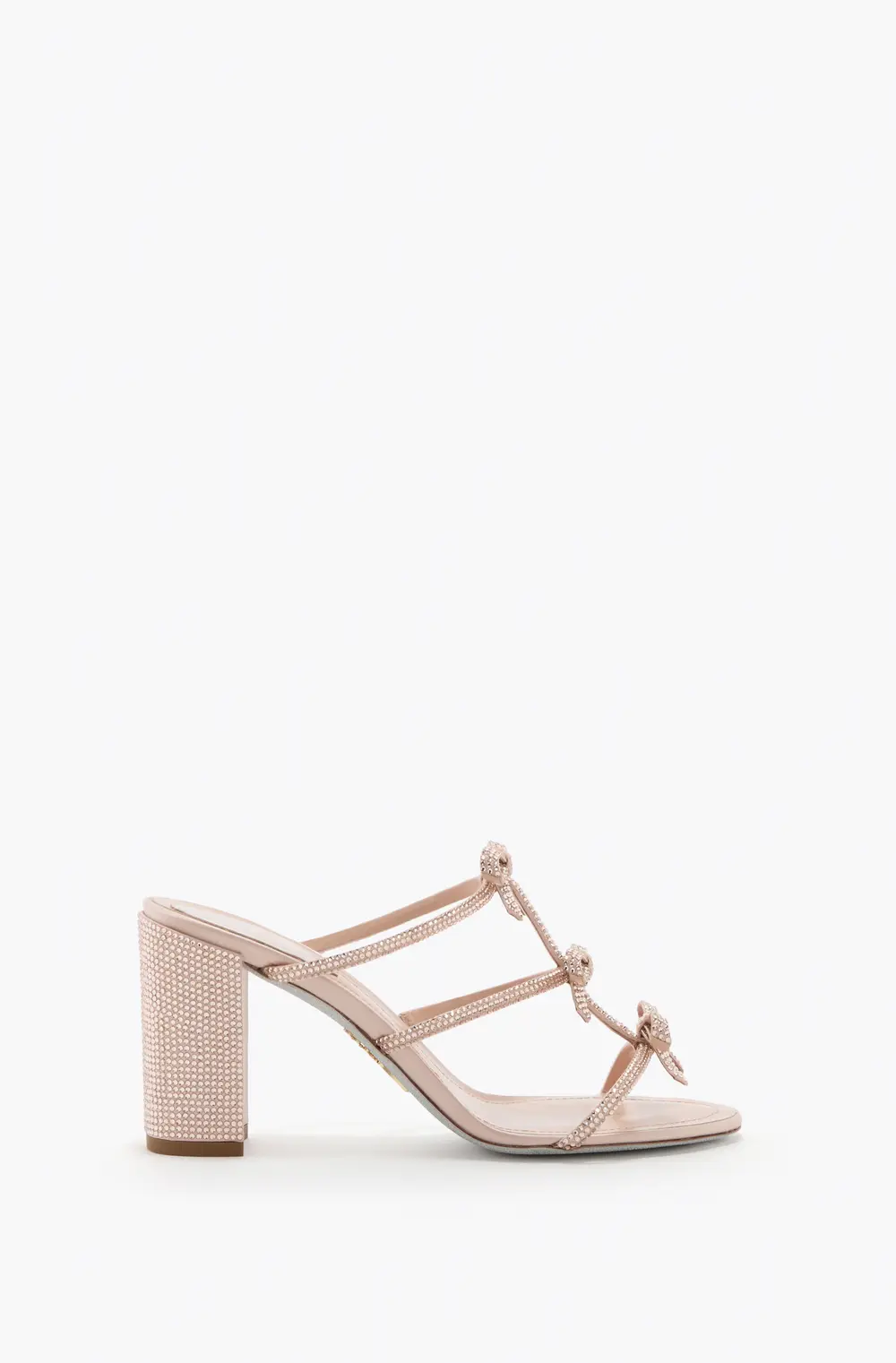 Rene Caovilla CATERINA BLUSH PINK MULE 80