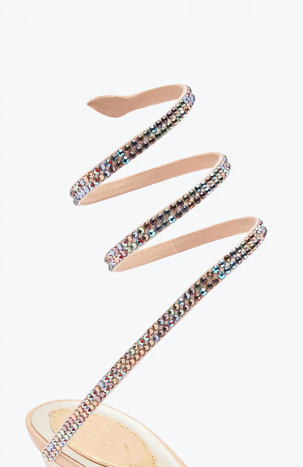Rene Caovilla Cleo Pink And Multicolor Sandal 80