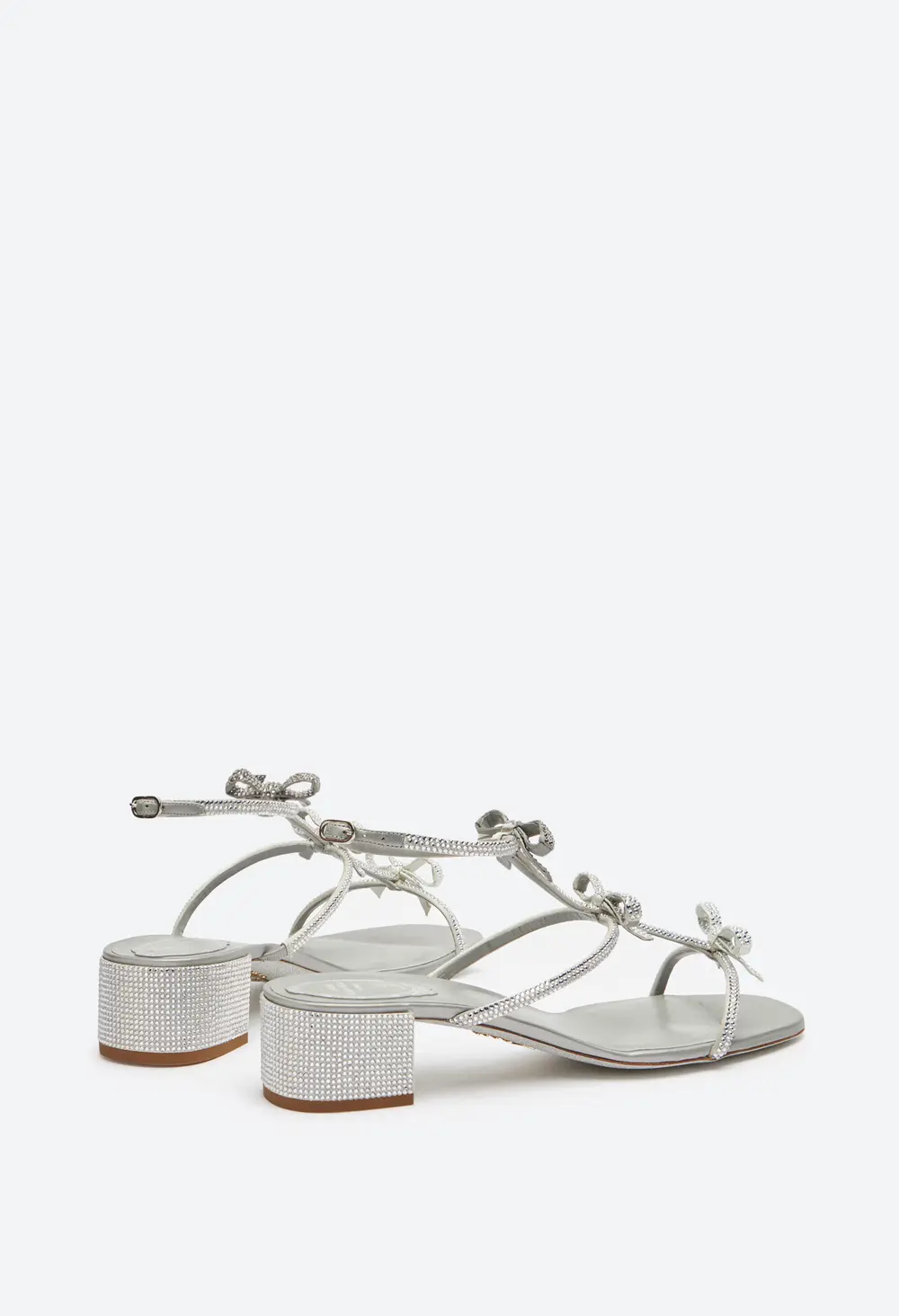 Rene Caovilla Caterina Silver Sandal 35