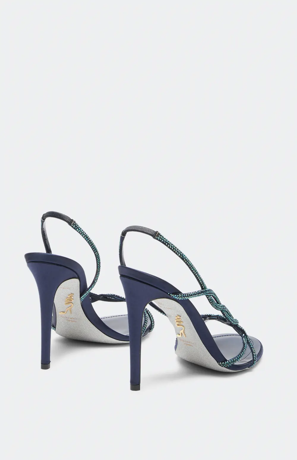 Rene Caovilla BRAID ELECTRIC BLUE SANDAL 105