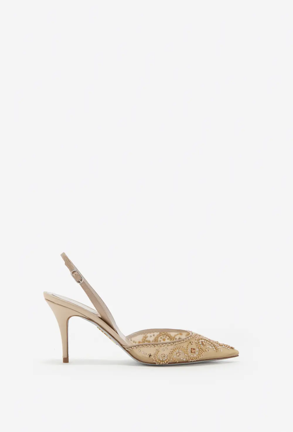 Rene Caovilla JAHANARA GOLD SLINGBACK 80