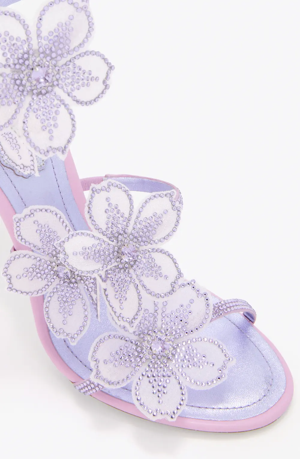 Rene Caovilla PEACH FLOWER WISTERIA SANDAL 105
