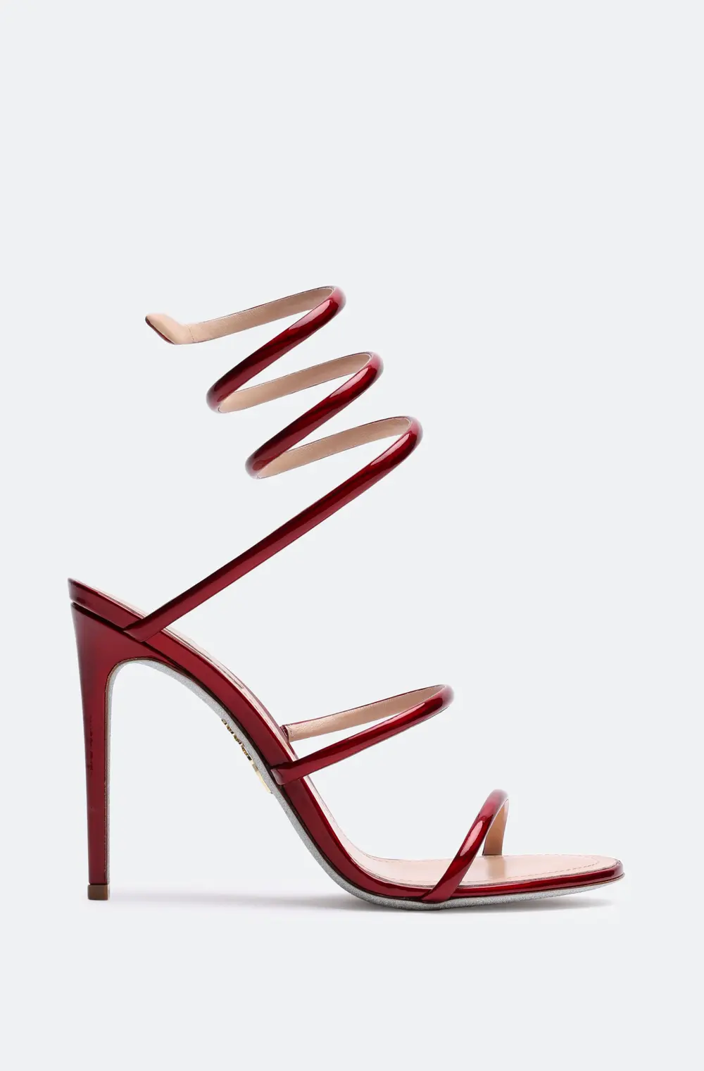 Rene Caovilla Cleo Metallic Red Sandal 105