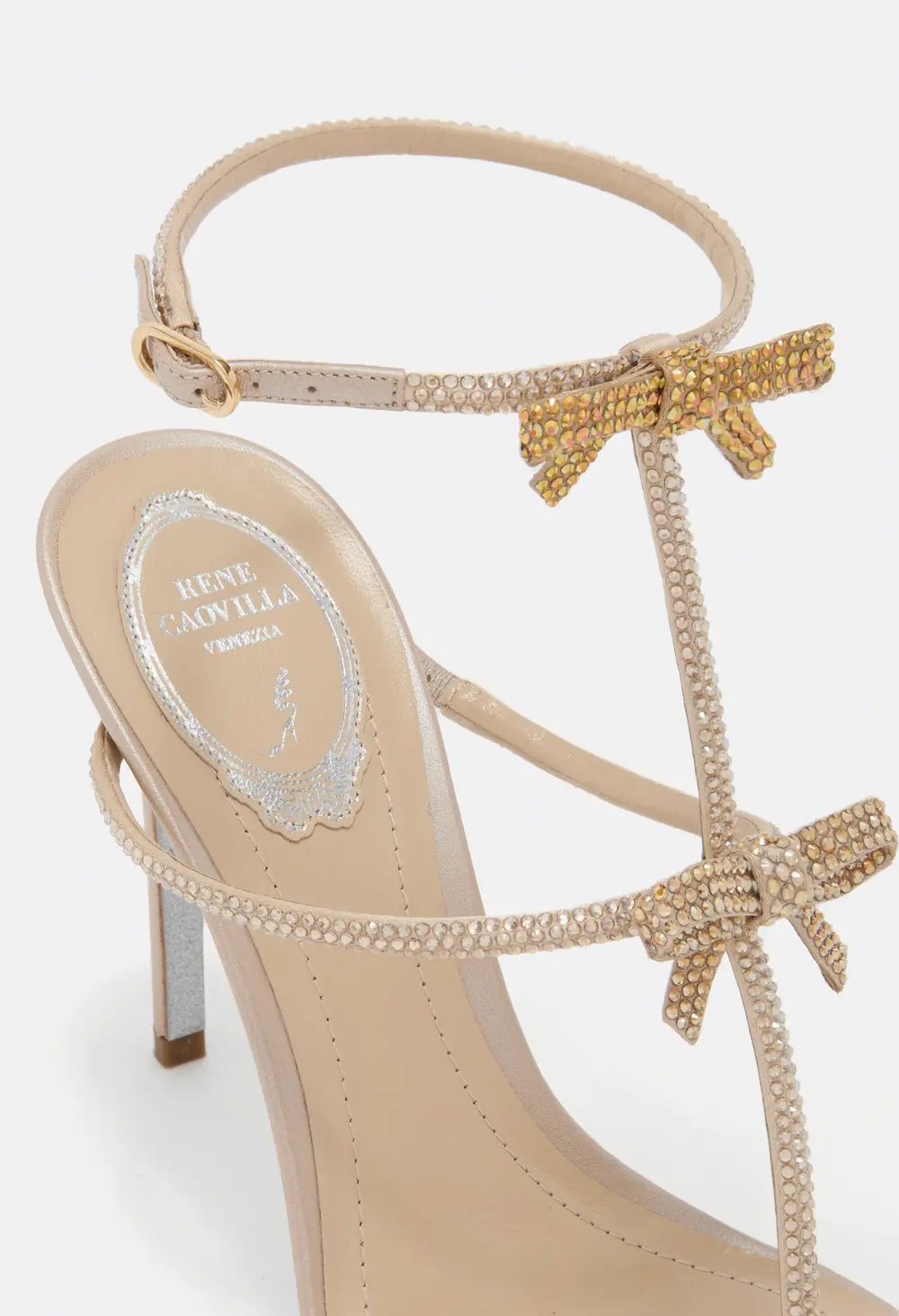 Rene Caovilla CATERINA GOLD SANDAL 105