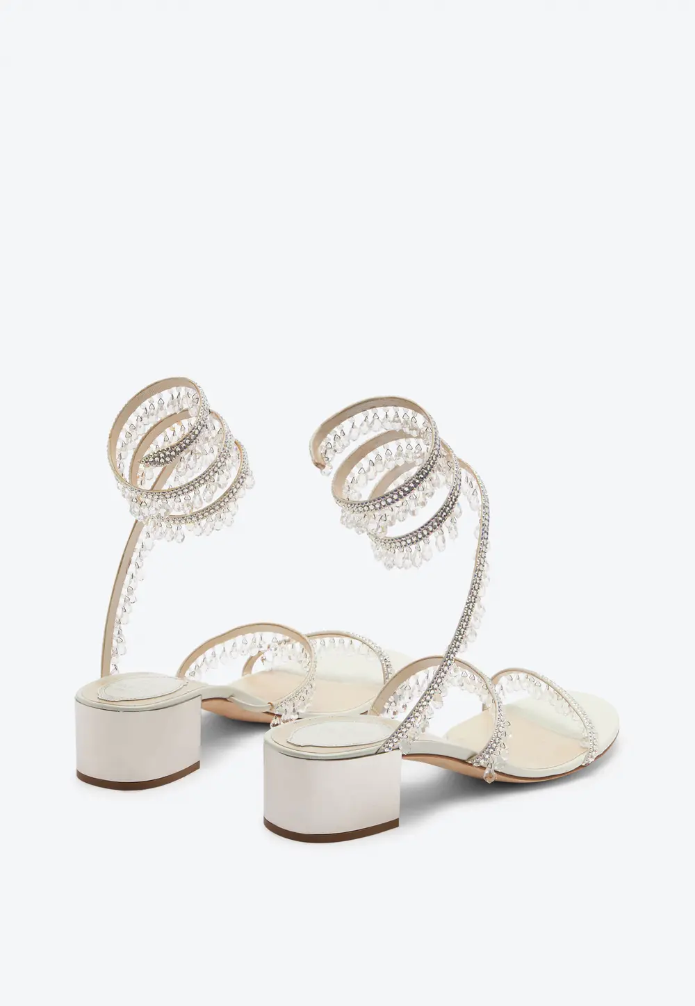 Rene Caovilla Chandelier Ivory Sandal 40