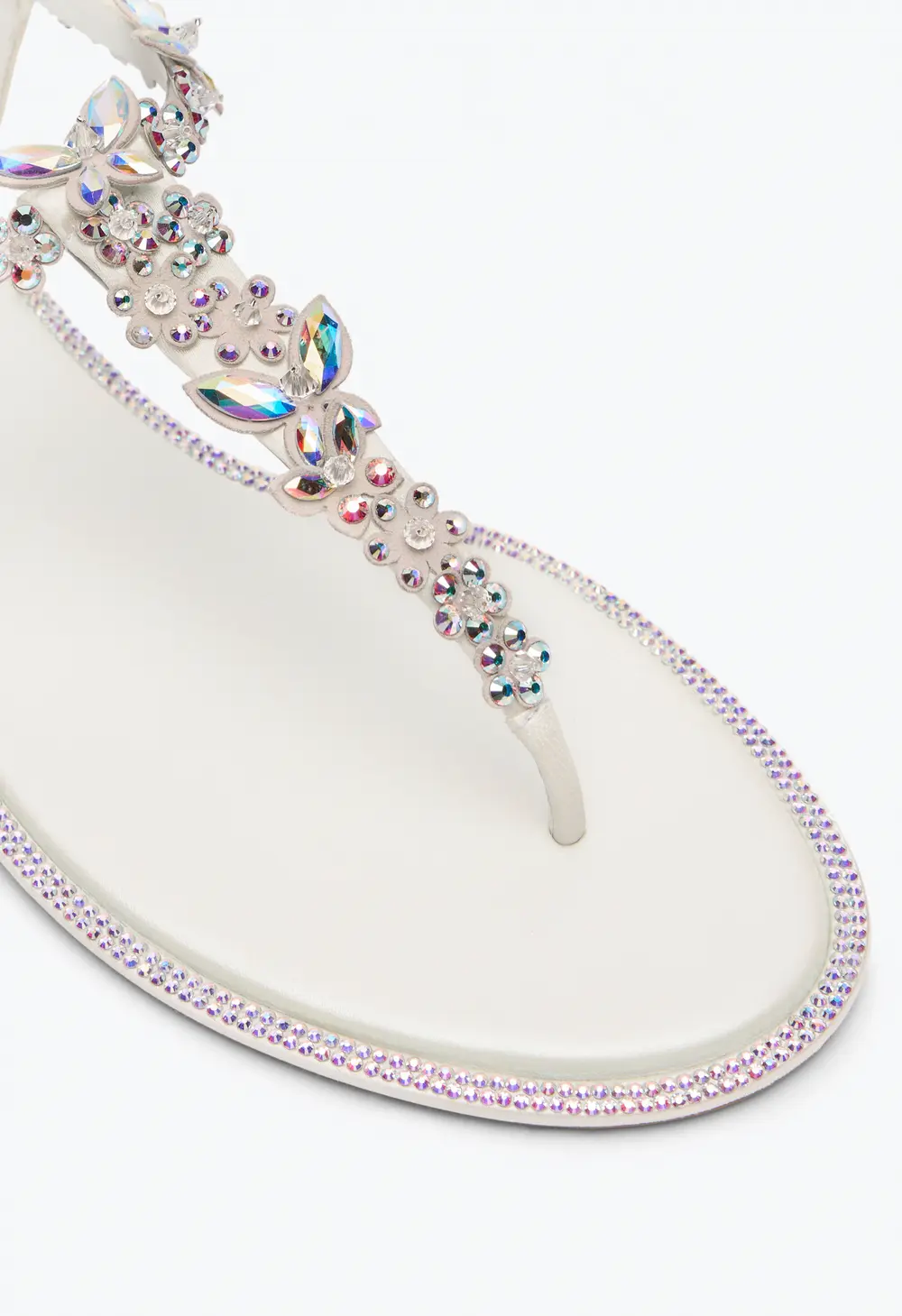 Rene Caovilla EDEN IVORY THONG SANDAL 10