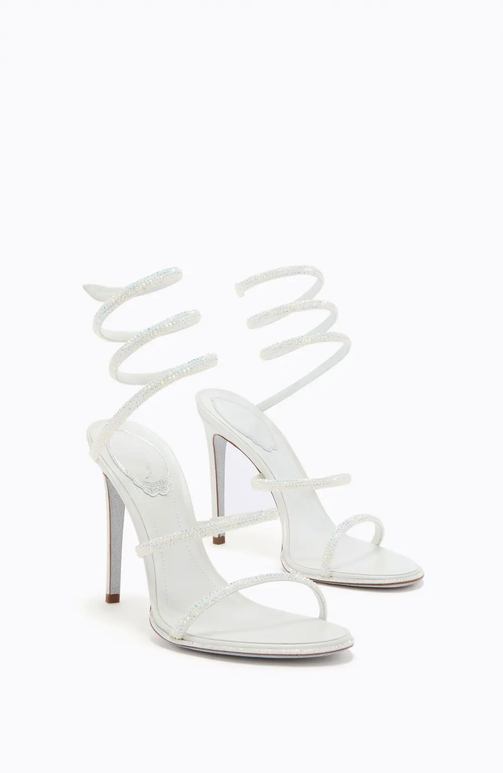 Rene Caovilla CLEO IVORY SATIN/C.TRANSMISSION STRASS SANDAL
