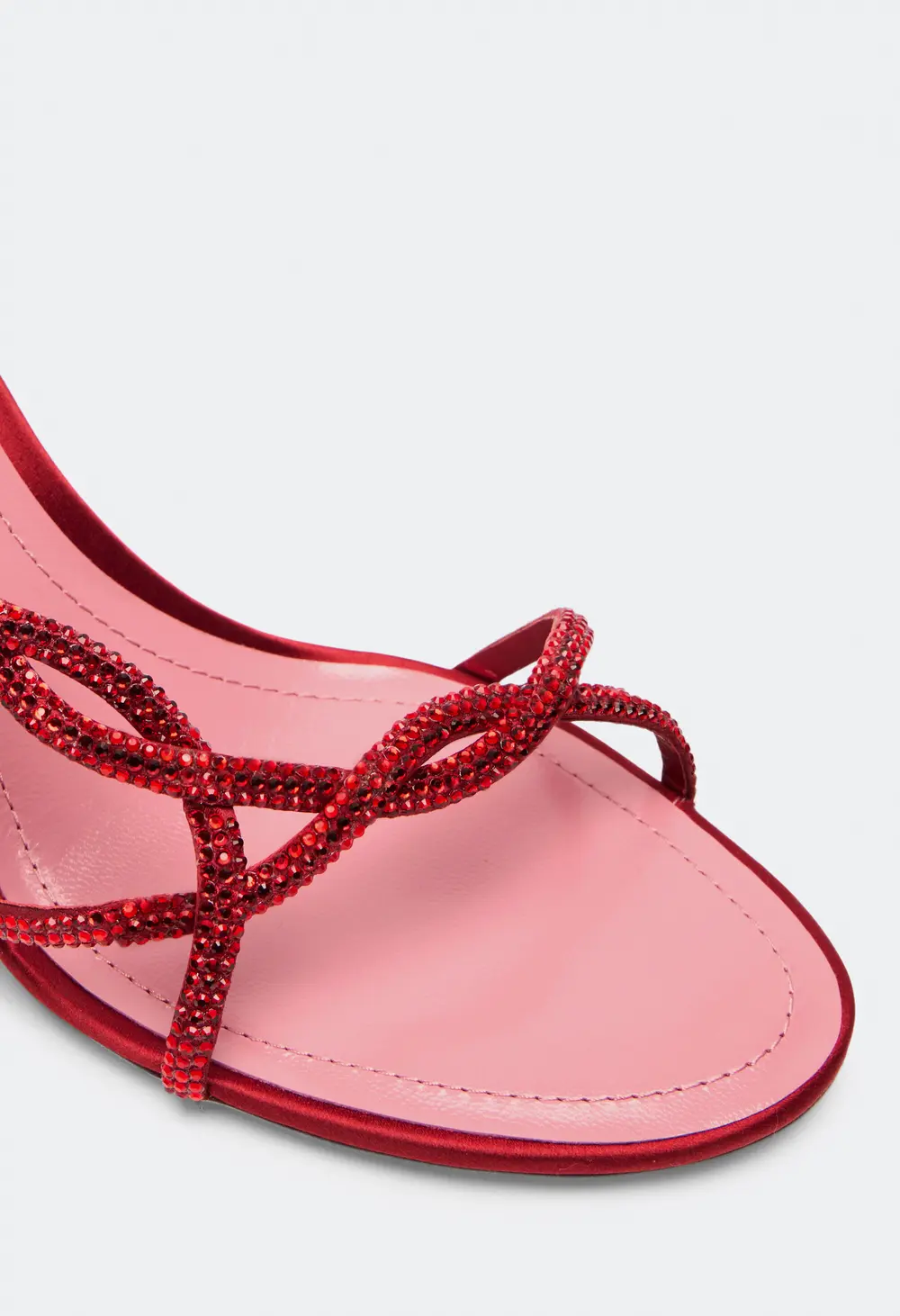 Rene Caovilla BRAID RED SANDAL 80