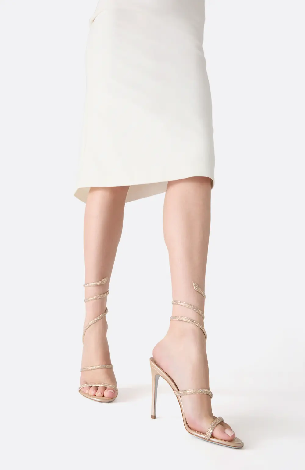 Rene Caovilla CLEO GOLD SANDAL 105