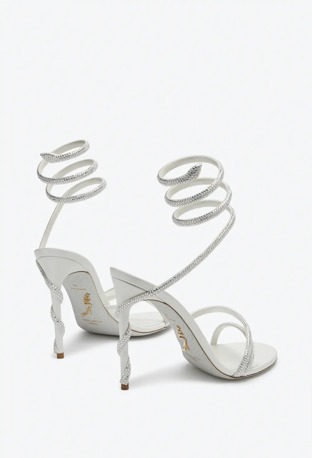 Rene Caovilla Margot Crystal Ivory Sandal 105