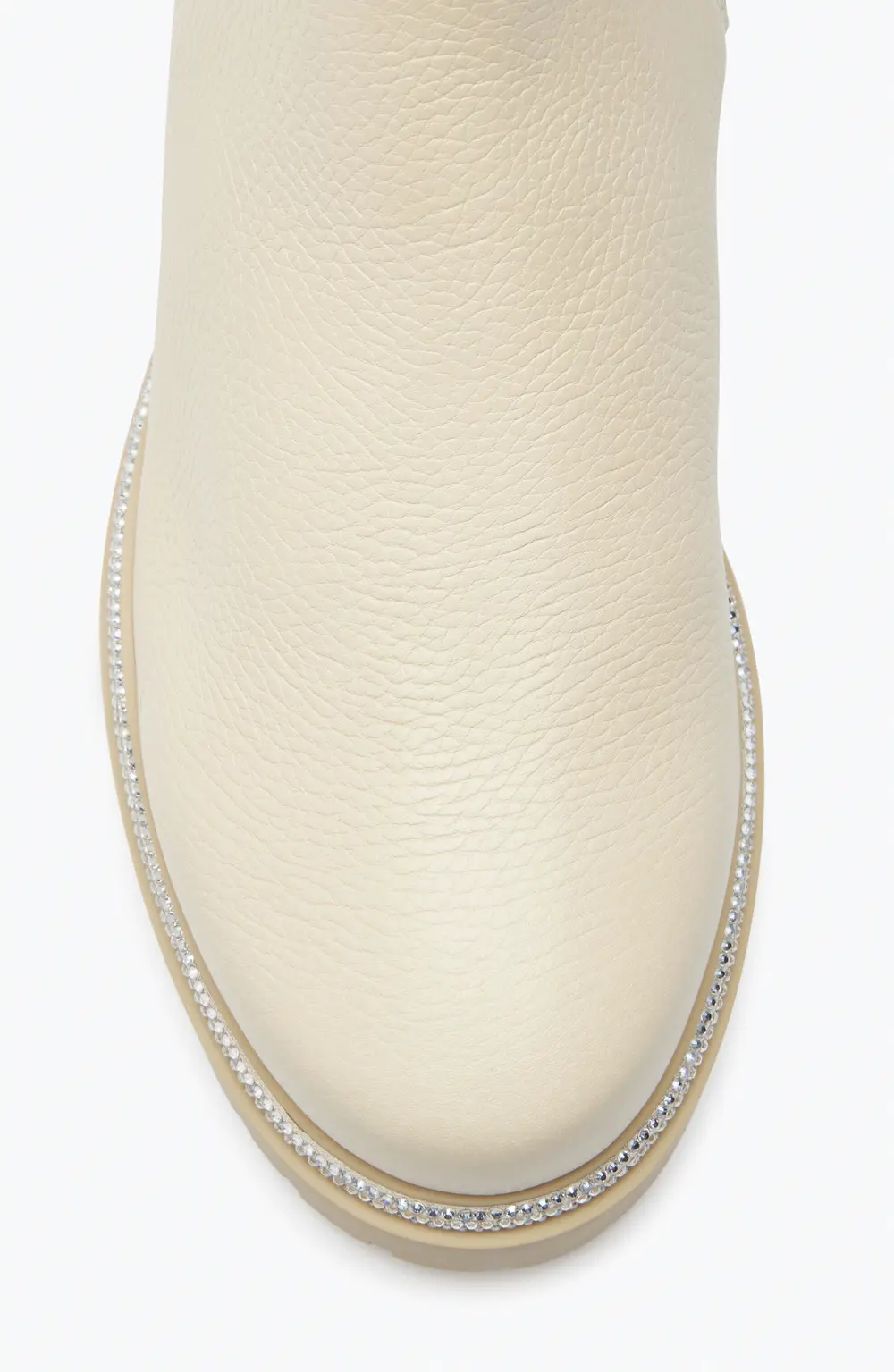 Rene Caovilla Cleo White Leather Bootie 25