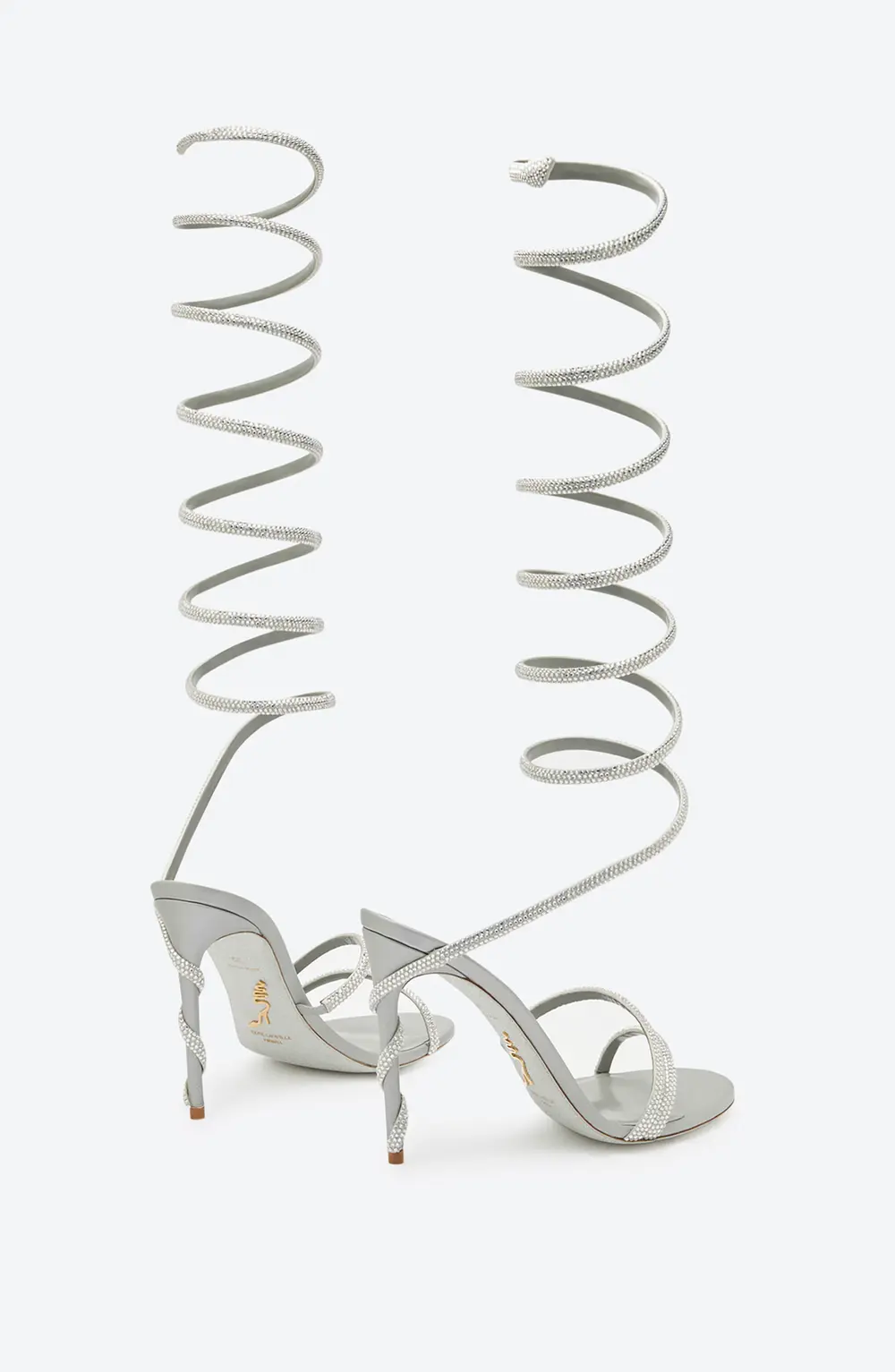 Rene Caovilla Margot Crystal Grey Sandal 105