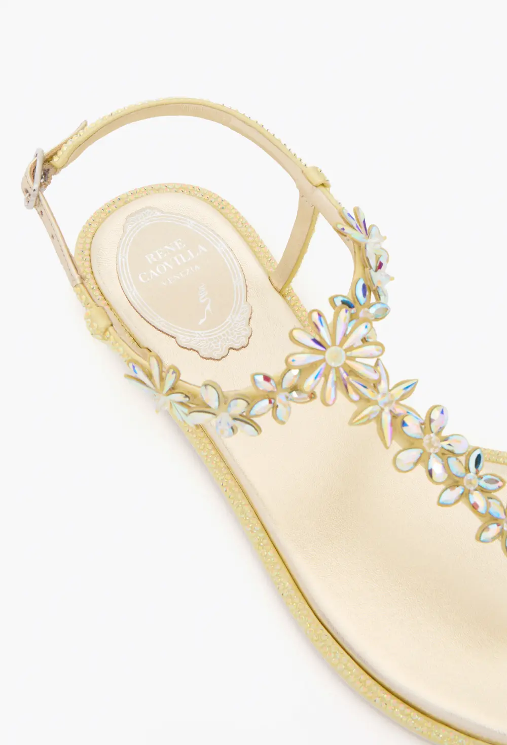 Rene Caovilla EVA YELLOW THONG SANDAL 10