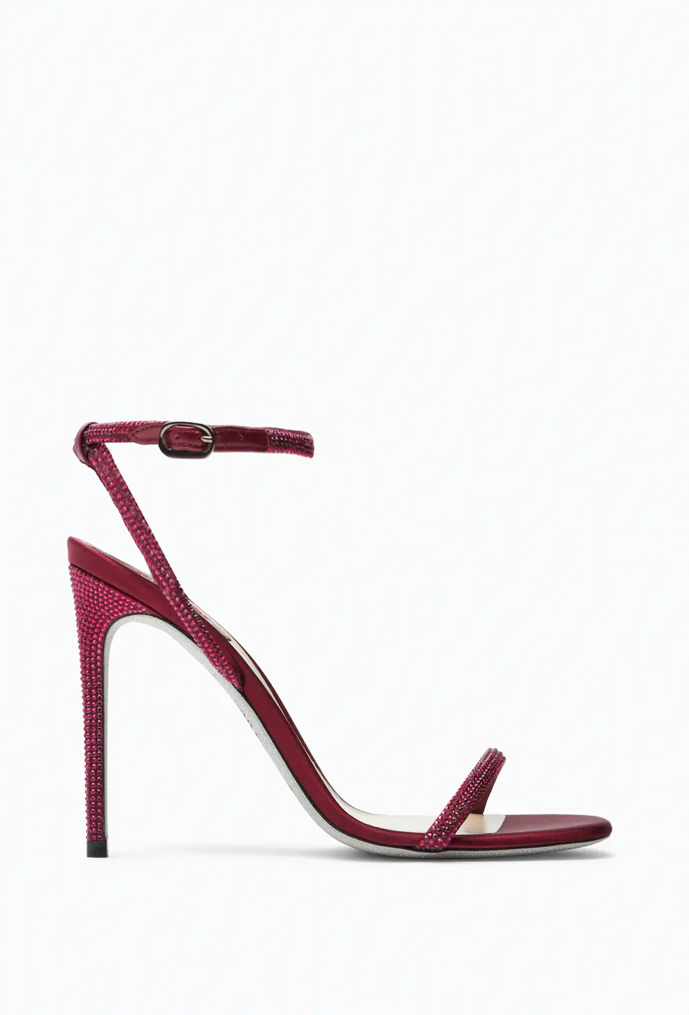 Rene Caovilla Ellabrita Crystal Burgundy Sandal 105