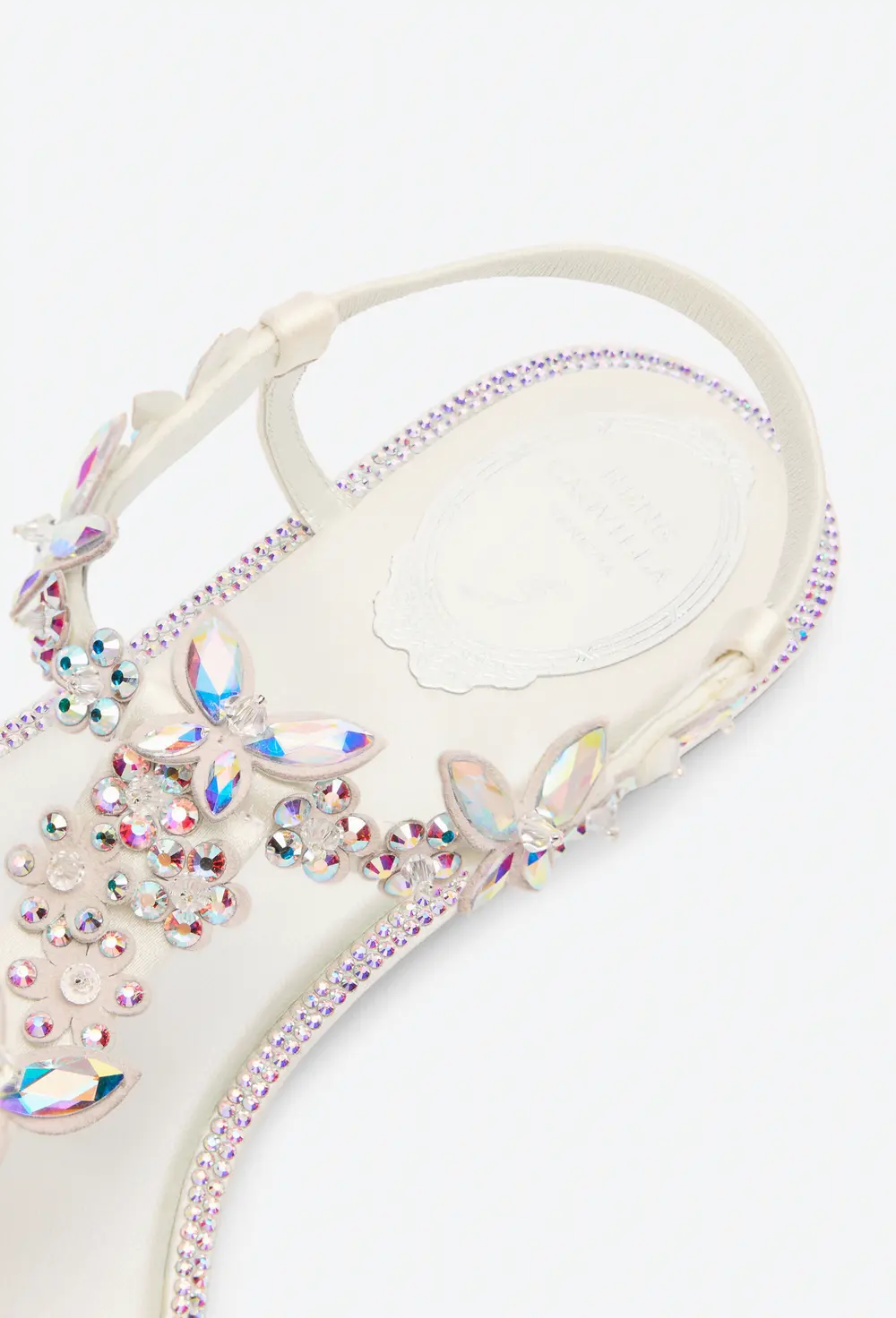 Rene Caovilla EDEN IVORY THONG SANDAL 10
