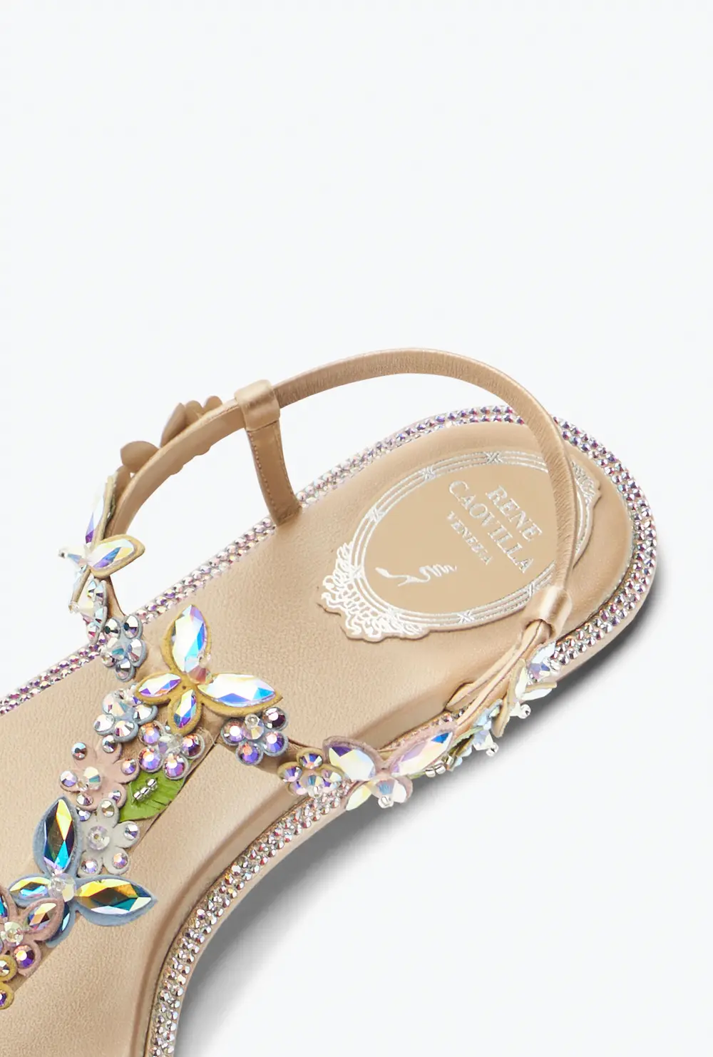 Rene Caovilla Eden Nude Thong Sandal 10