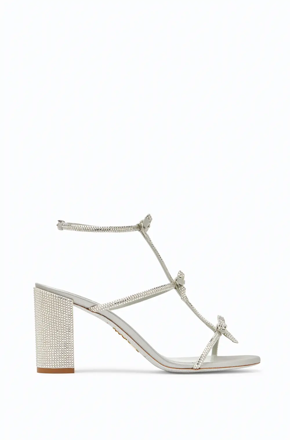 Rene Caovilla Caterina Silver Sandal With Crystals 80