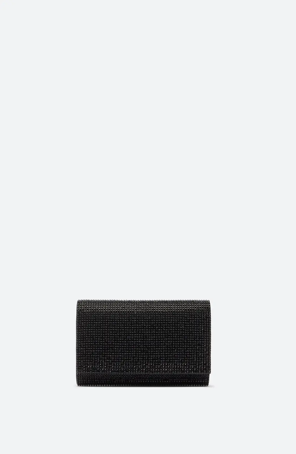 Rene Caovilla Aida Black Clutch With All-Over Crystals