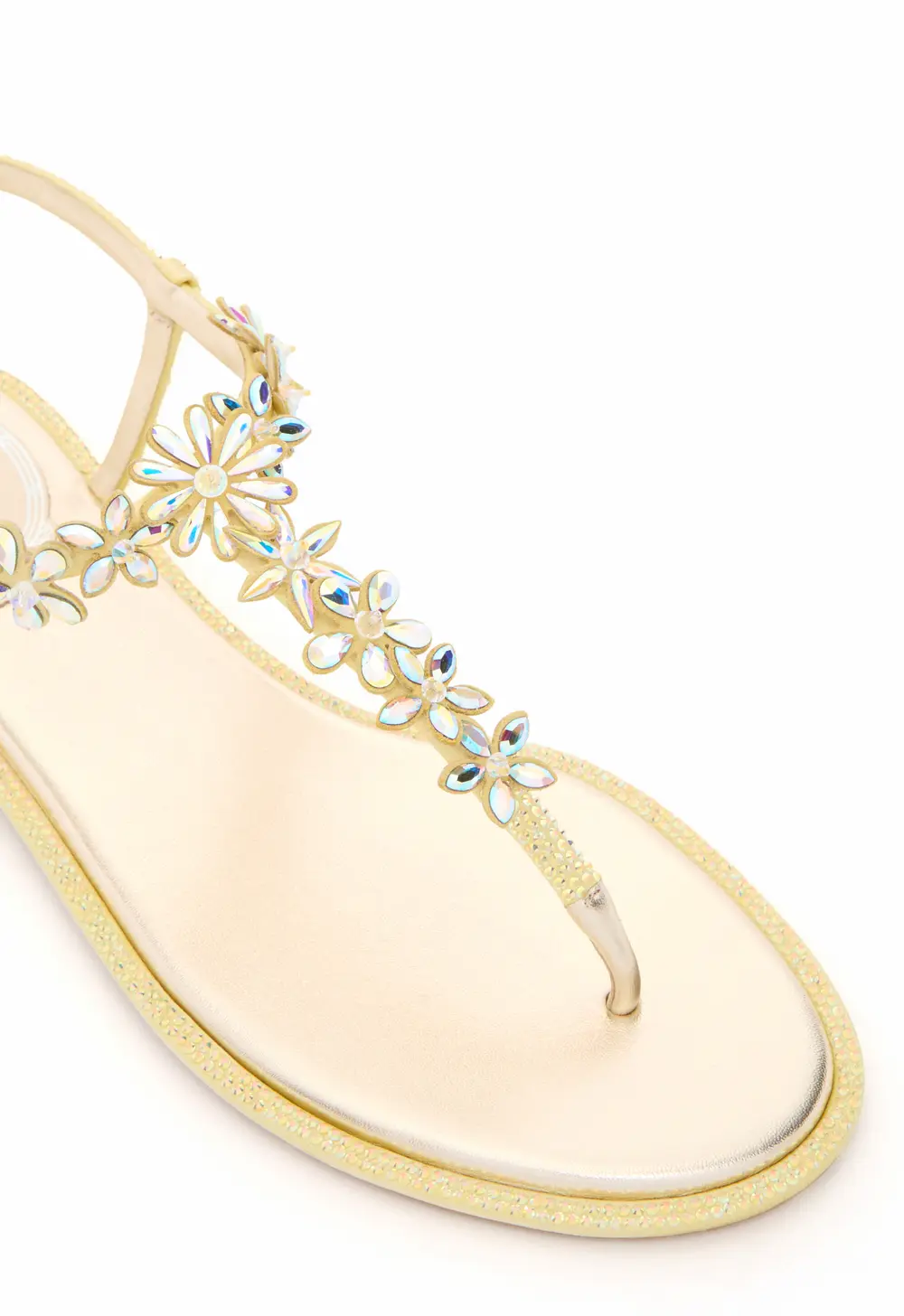 Rene Caovilla EVA YELLOW THONG SANDAL 10