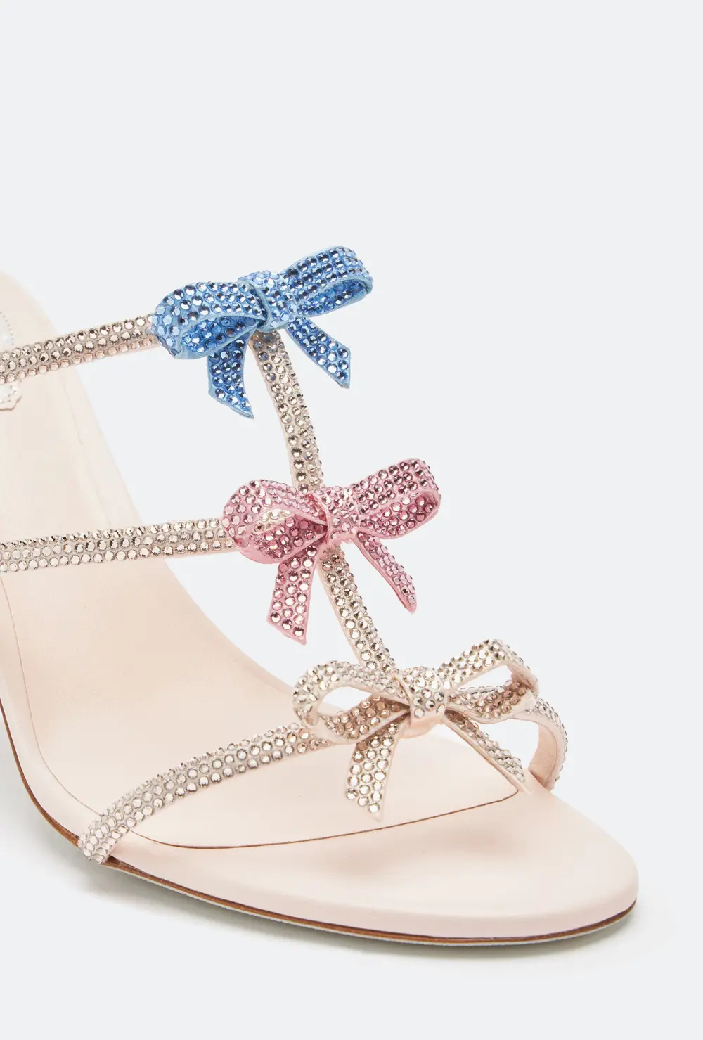 Rene Caovilla Caterina Mule With Multicolor Crystals 80