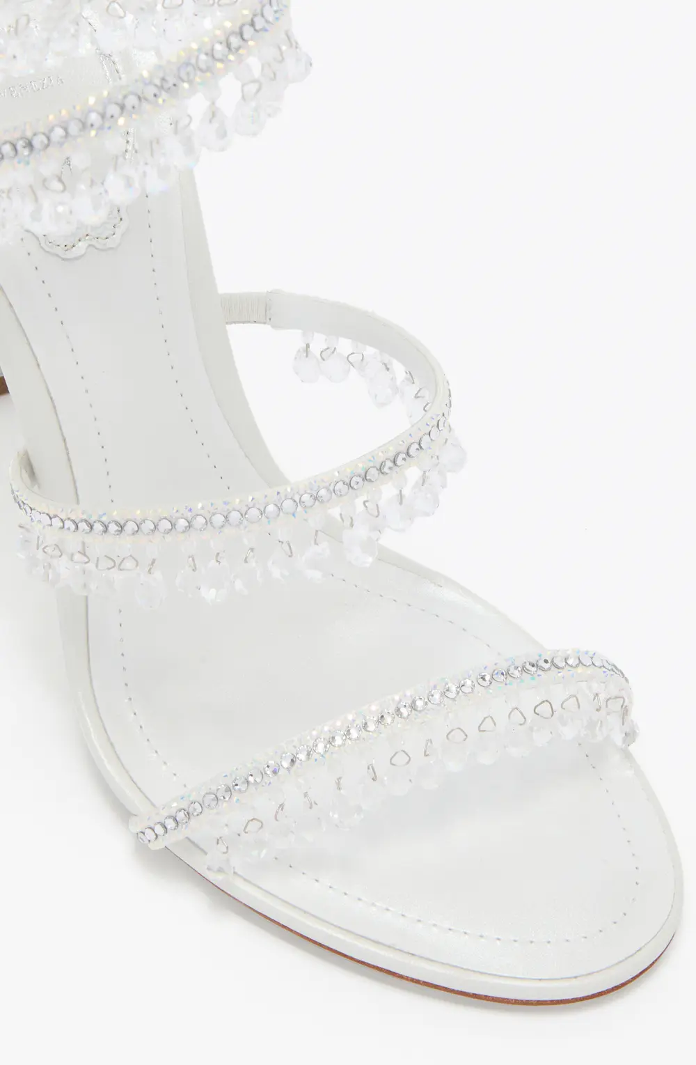 Rene Caovilla CHANDELIER WHITE SANDAL 105