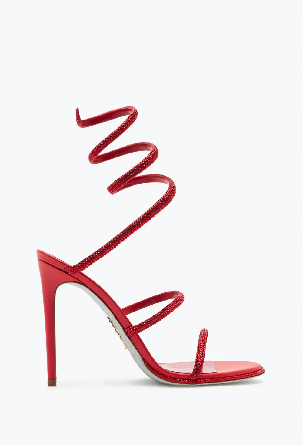 Rene Caovilla CLEO RED SANDAL WITH CRYSTAL 105