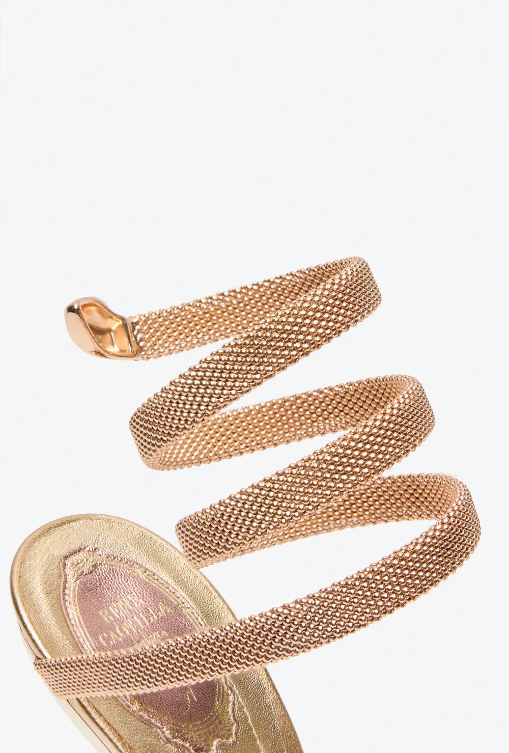 Rene Caovilla Trigold Symphony Three-Toned Sandal 105
