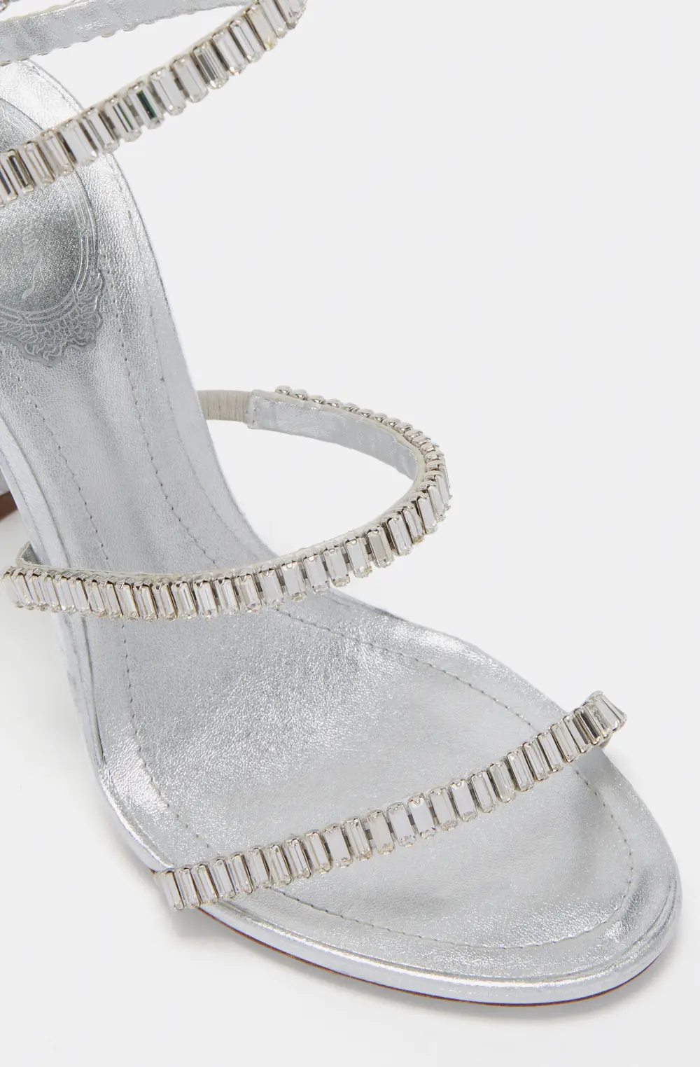Rene Caovilla CLEO SPARK SILVER SANDAL 105