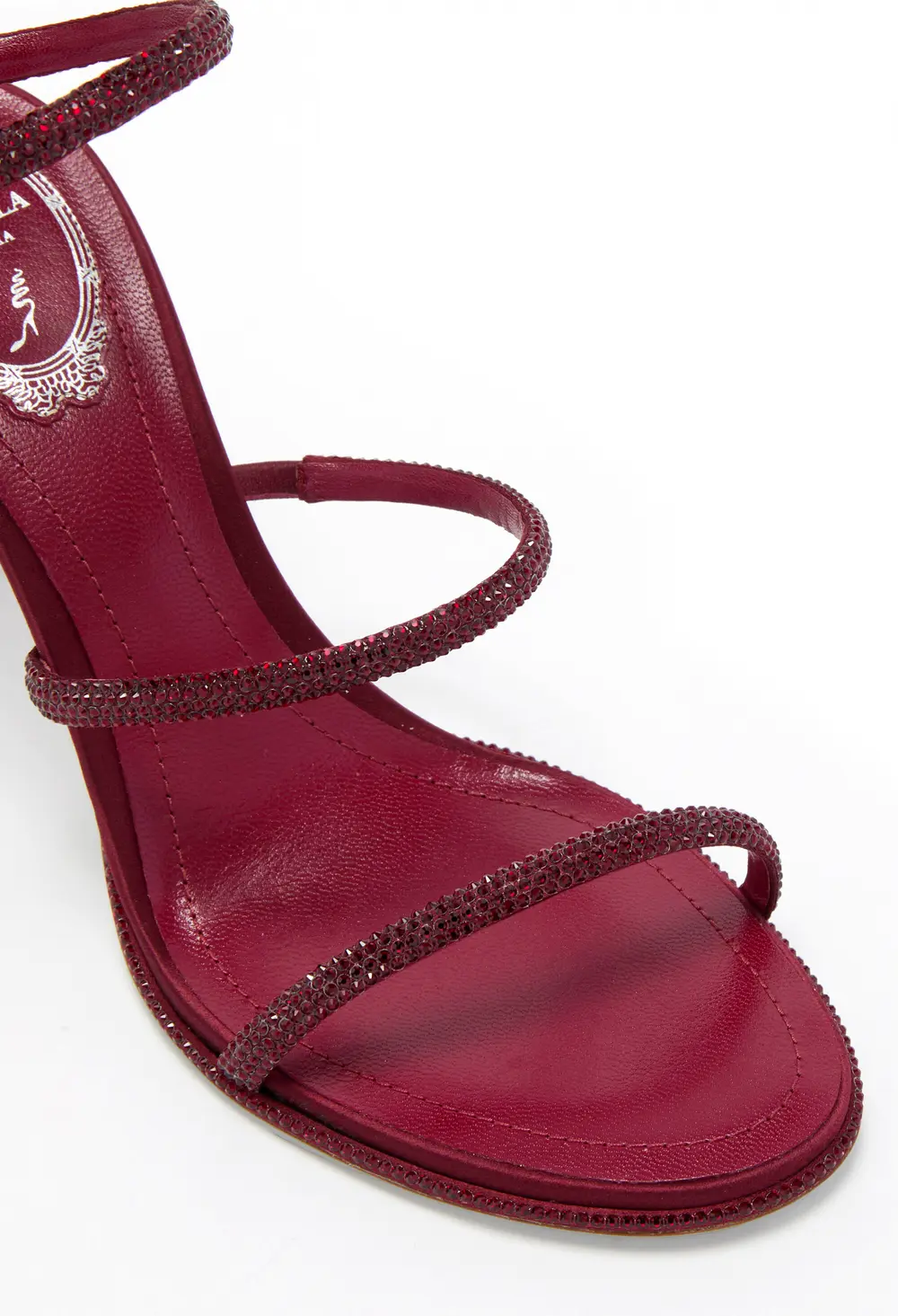 Rene Caovilla CLEO BURGUNDY SANDAL 80