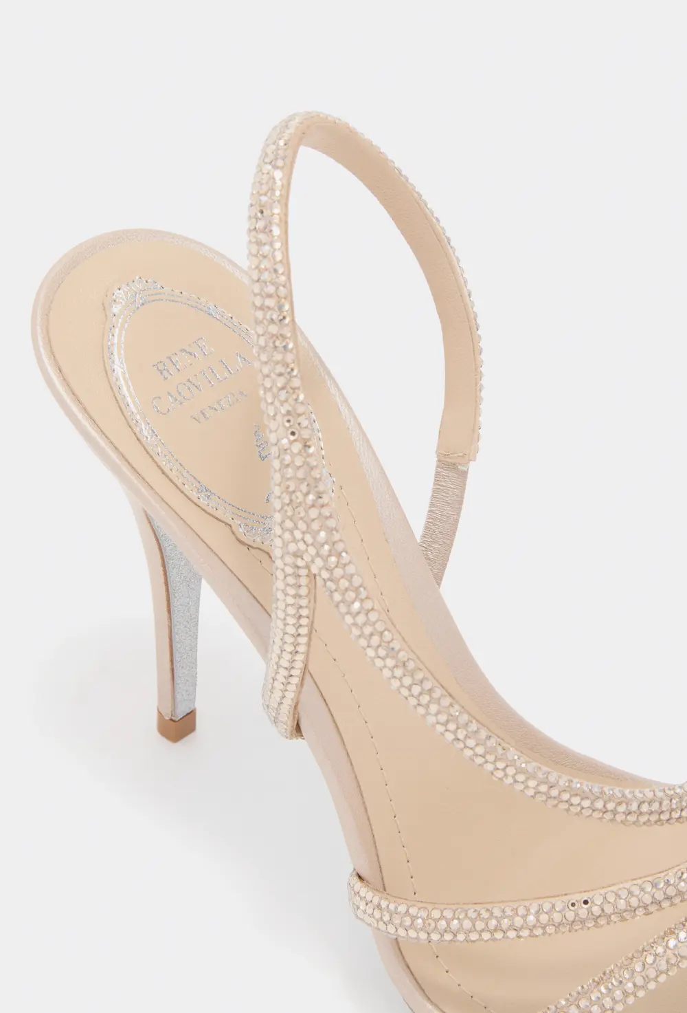 Rene Caovilla ERIN GOLD SANDAL 100