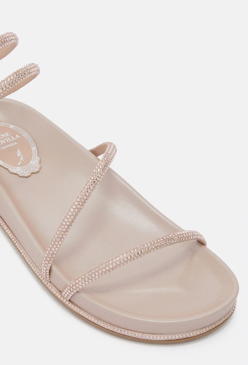 Rene Caovilla GISELE NUDE FLATFORM SANDAL 20