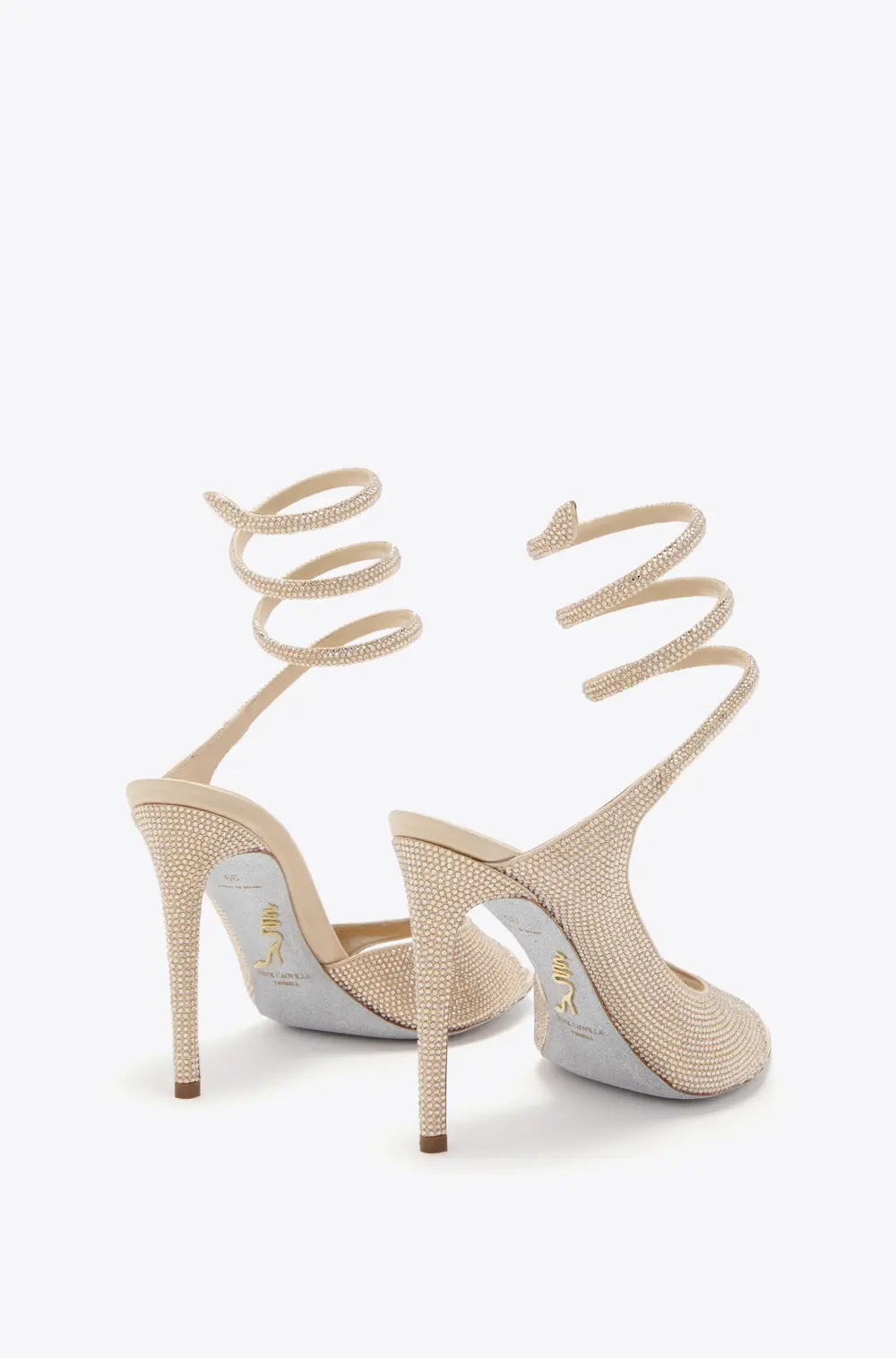 Rene Caovilla AUDREY GOLD SANDAL 105