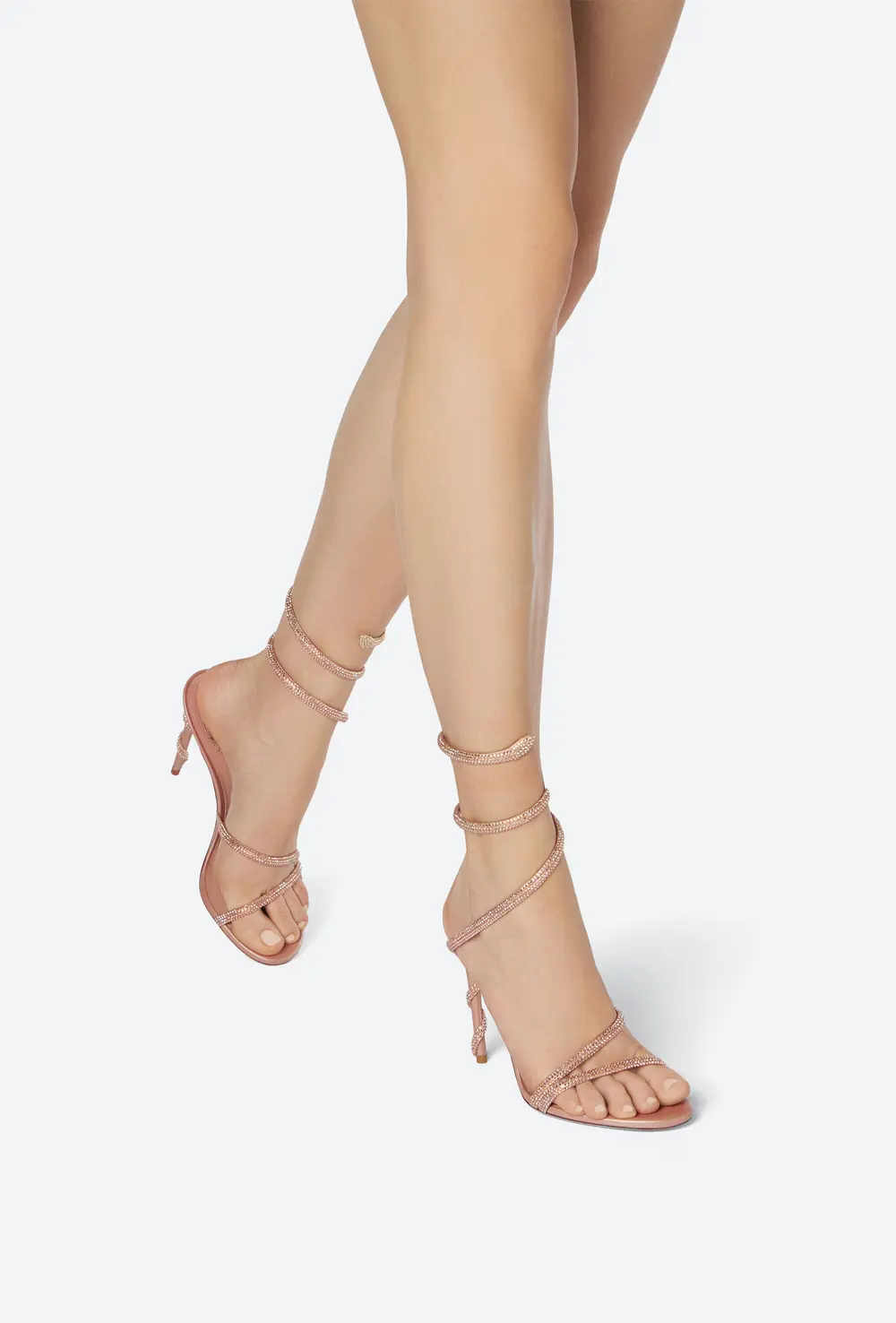 Rene Caovilla MARGOT CRYSTAL BLUSH SANDAL 105