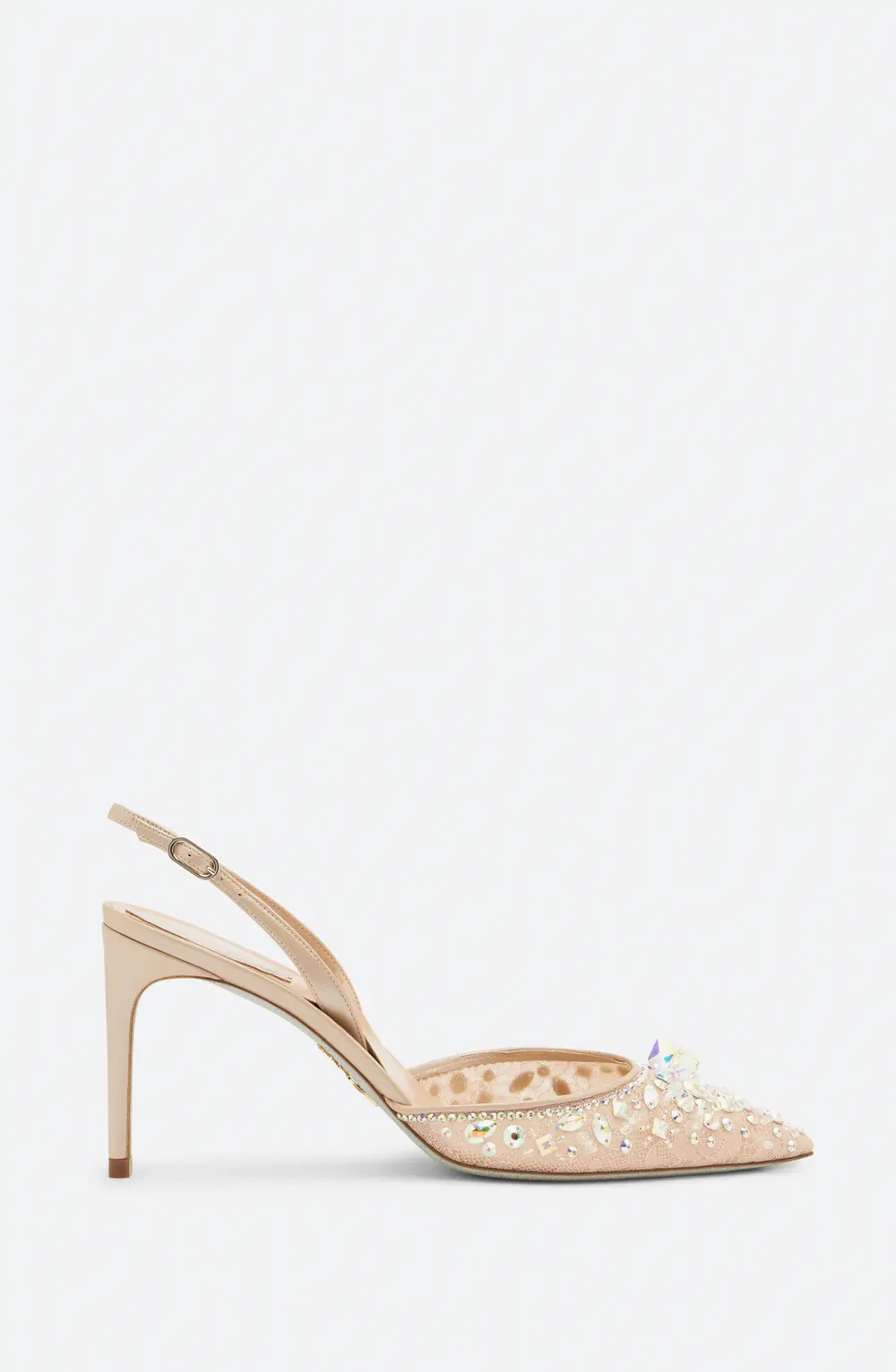 Rene Caovilla Cinderella Nude Slingback 80