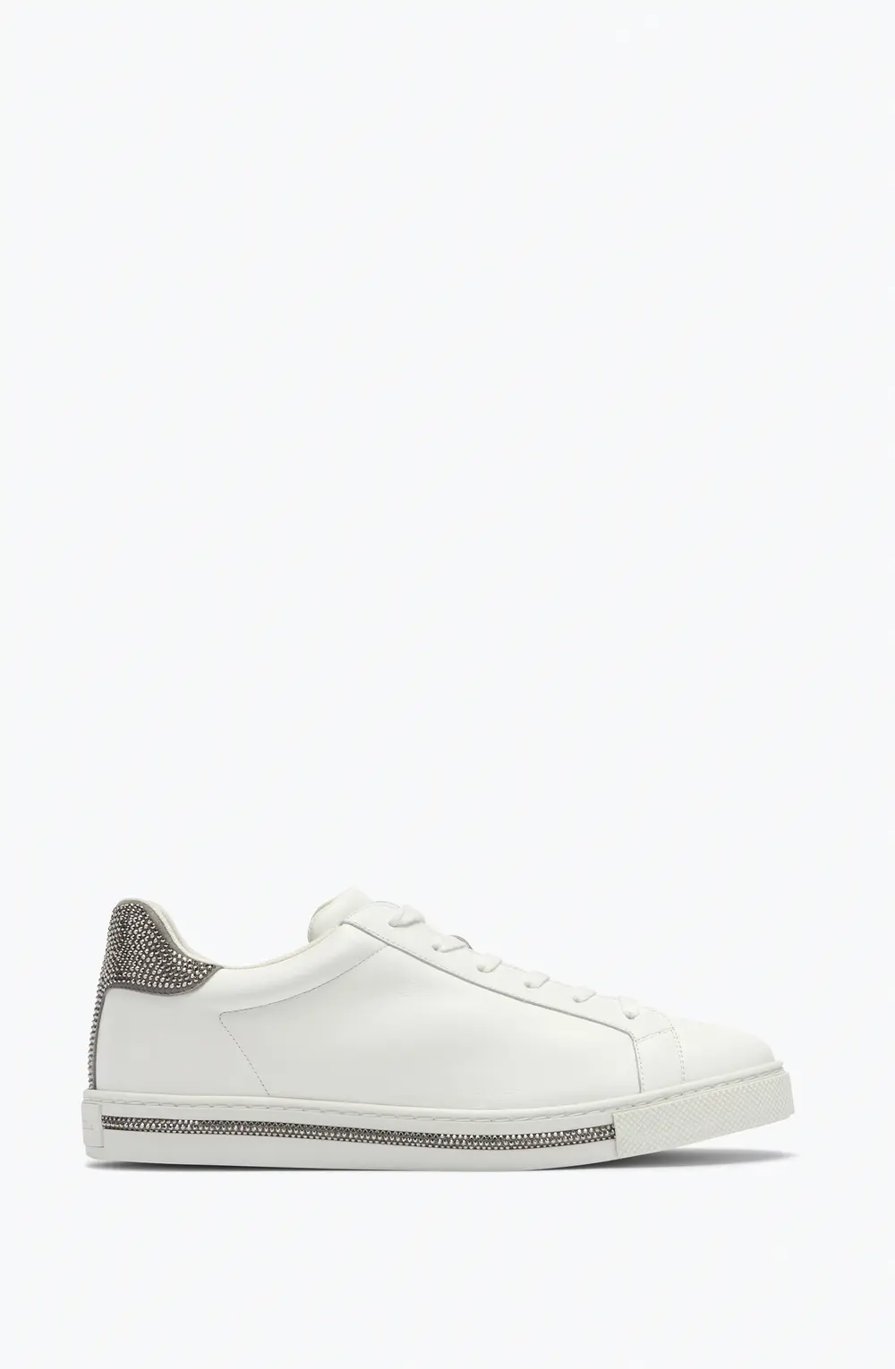 Rene Caovilla Xtra Crystal White Silver Sneakers 15