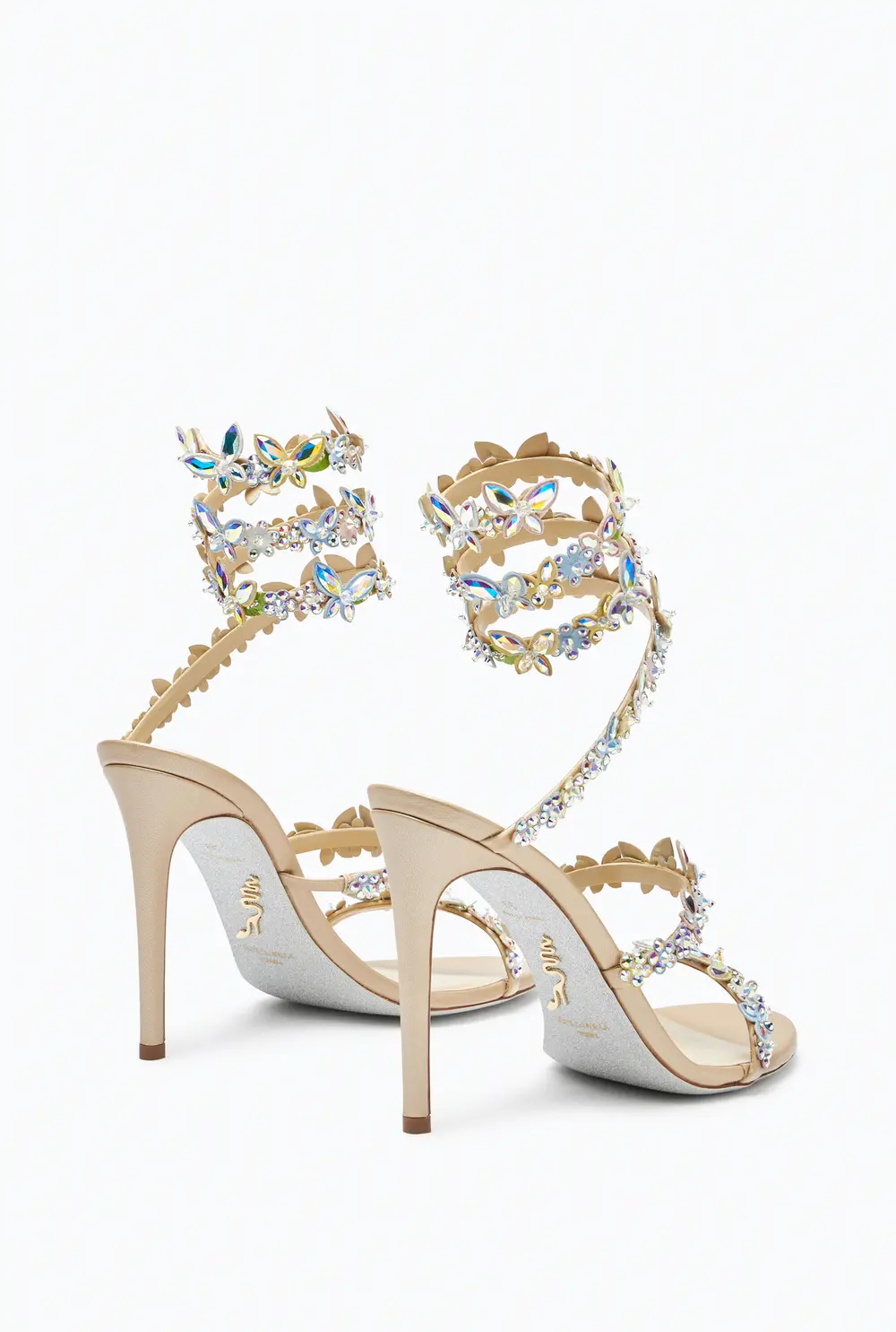 Rene Caovilla Eden Nude Sandal 105