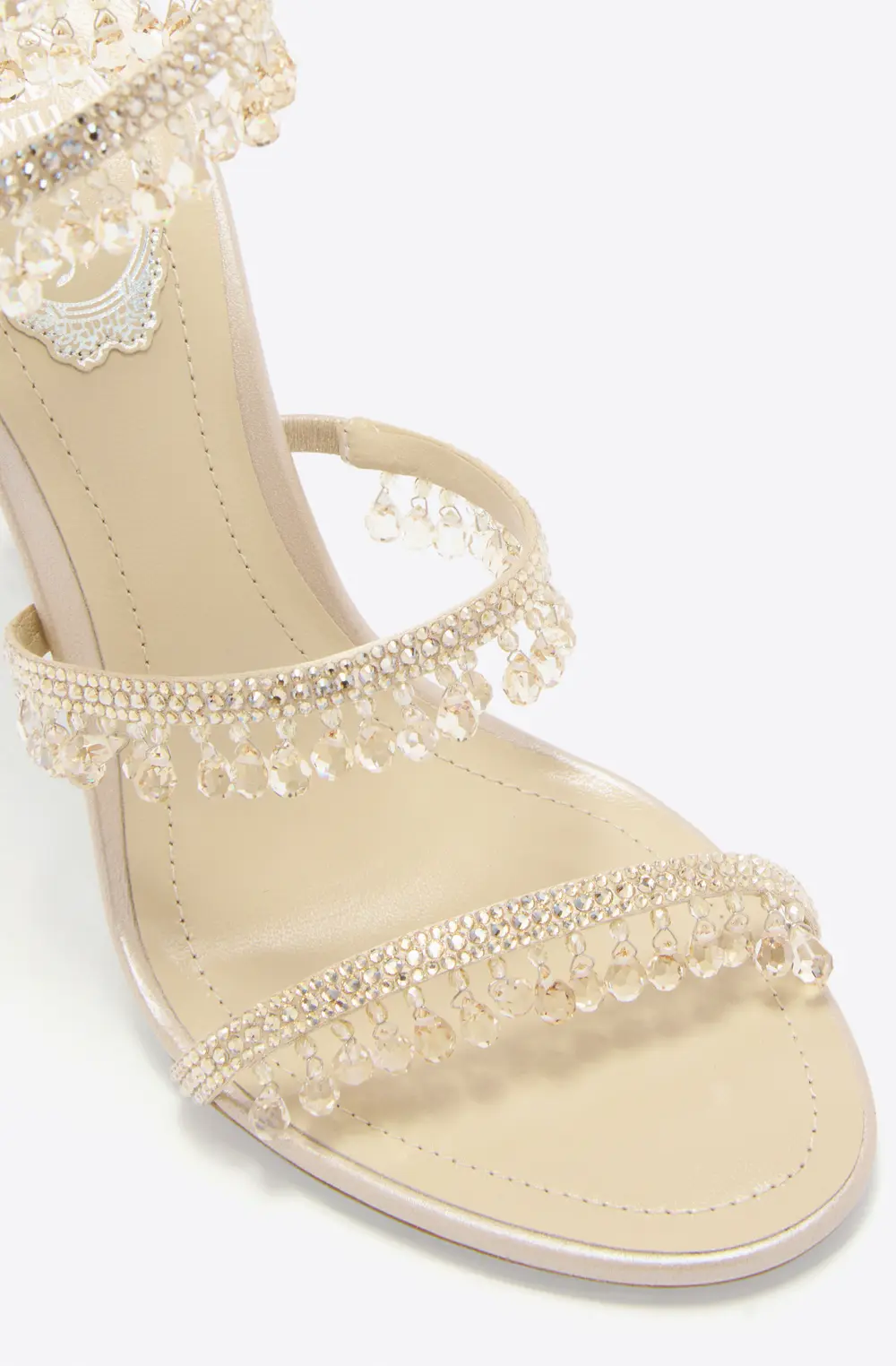 Rene Caovilla CHANDELIER CHAMPAGNE SANDAL 105