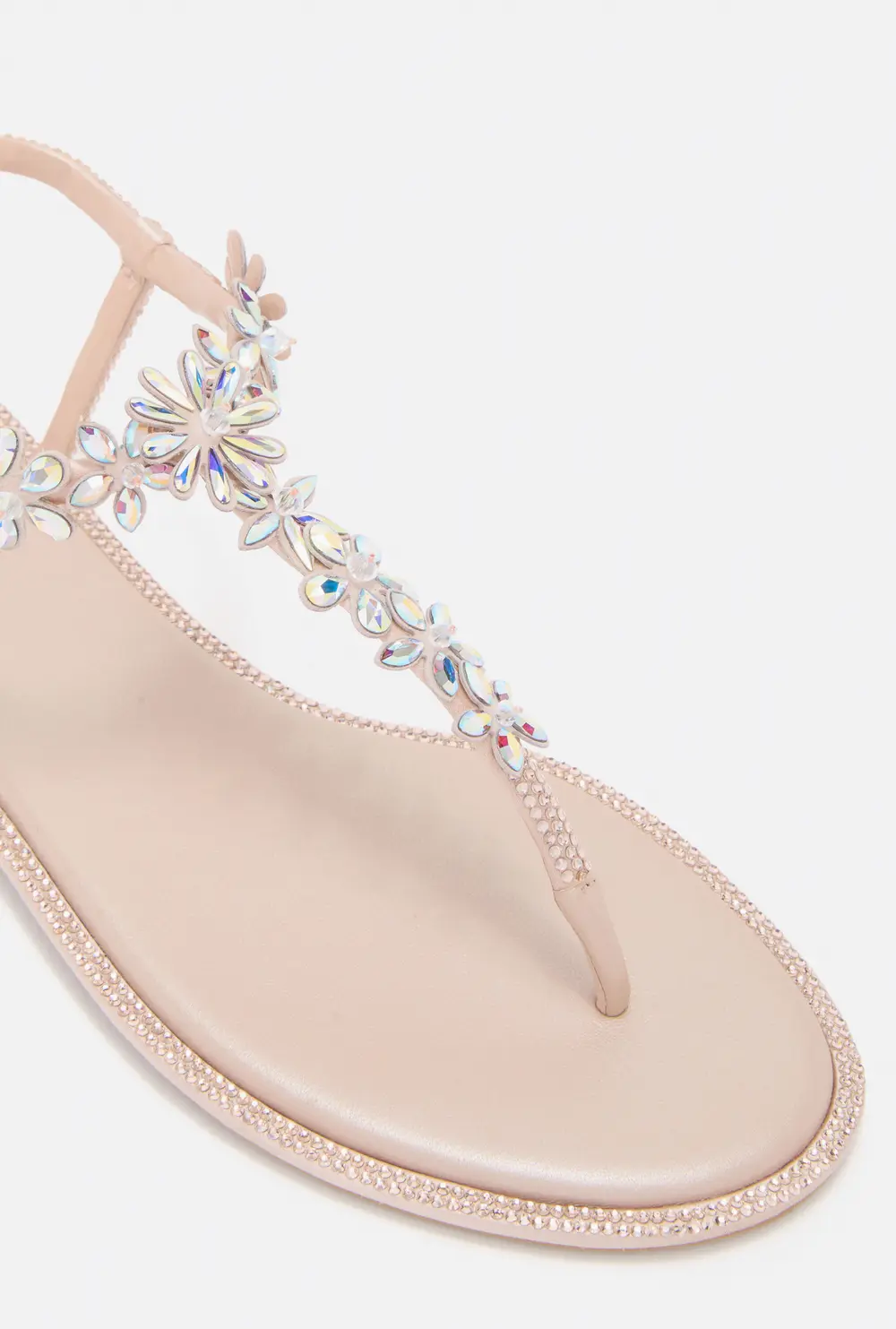Rene Caovilla EVA NUDE THONG SANDAL 10