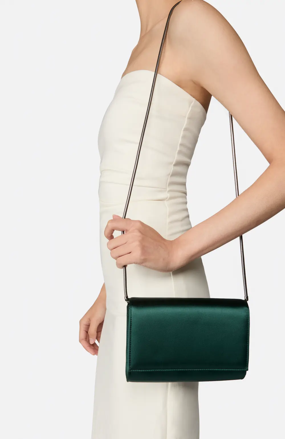 Rene Caovilla BABY FOREST GREEN CLUTCH