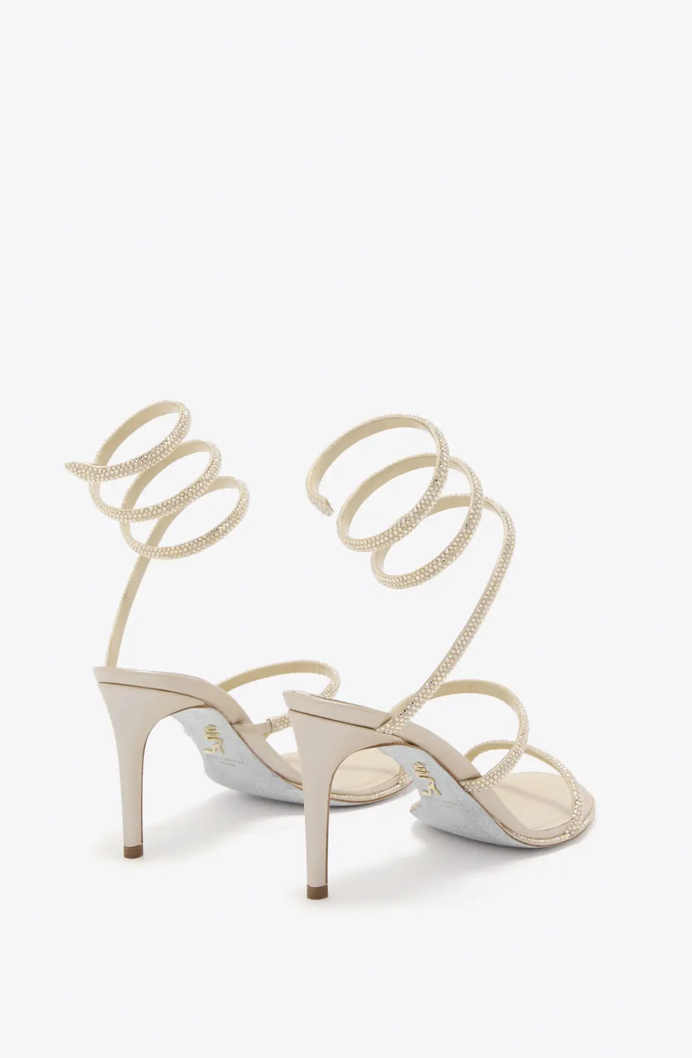 Rene Caovilla CLEO CHAMPAGNE SANDAL 80