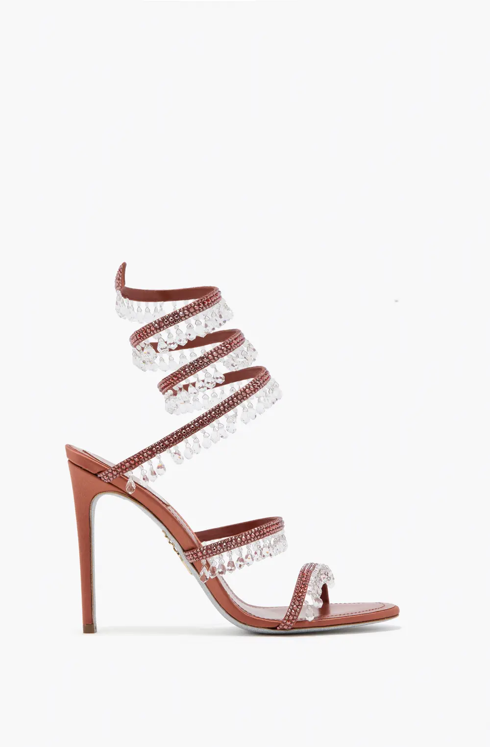 Rene Caovilla CHANDELIER MOCHA MOUSSE SANDAL 105
