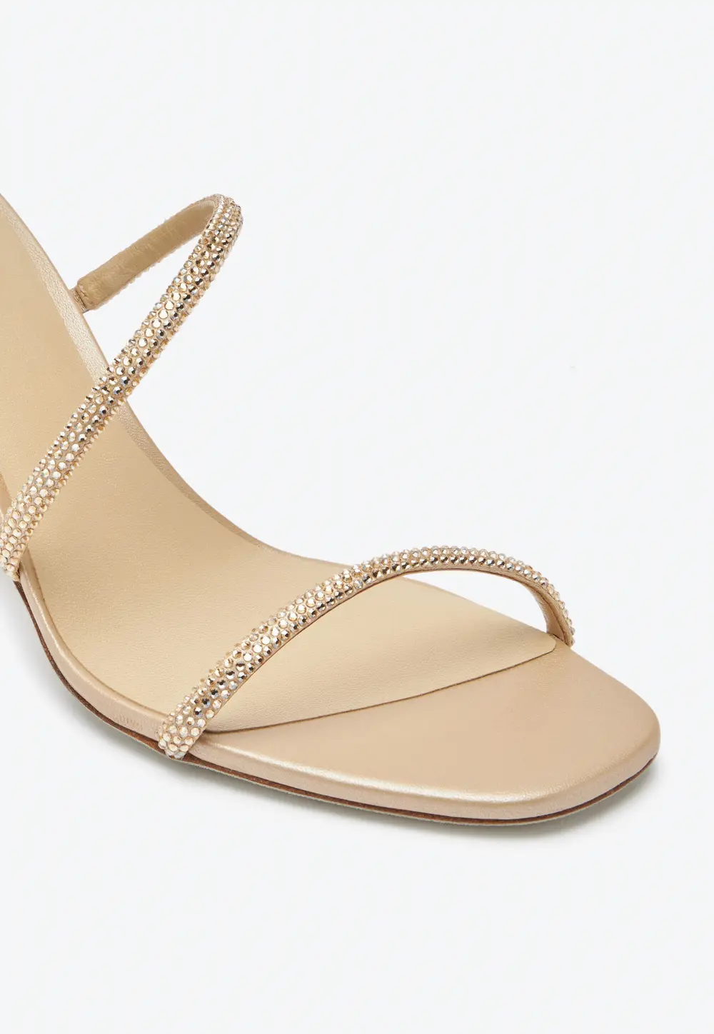 Rene Caovilla Cleo  Crystal Beige Sandal 80