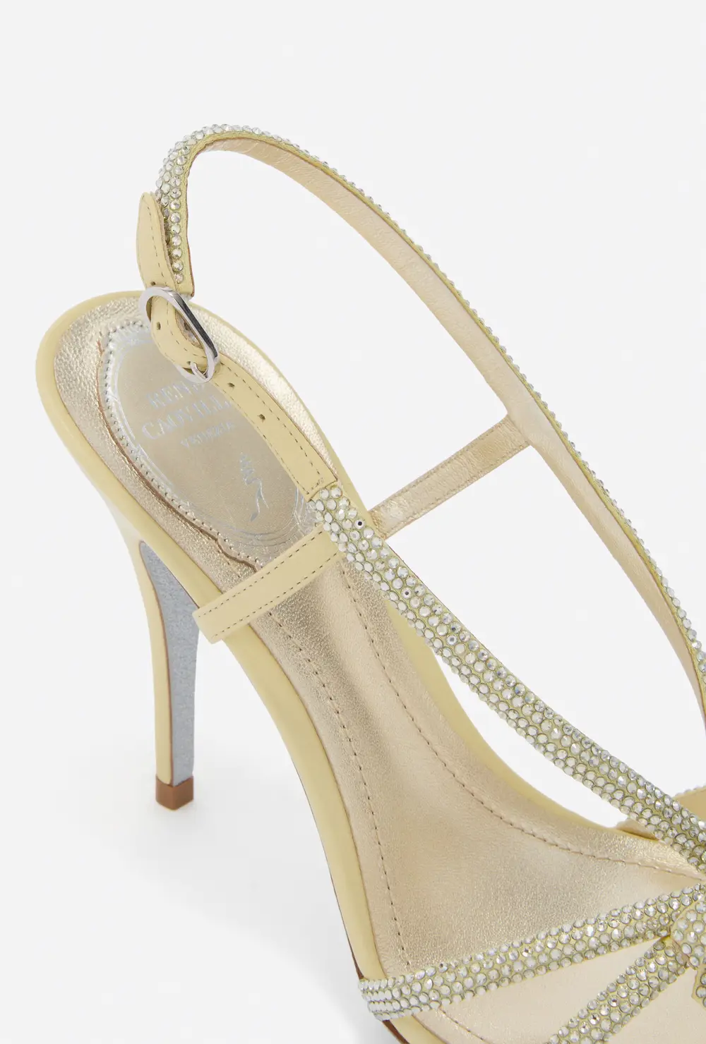 Rene Caovilla LYNETTE BUTTER YELLOW SANDAL 100