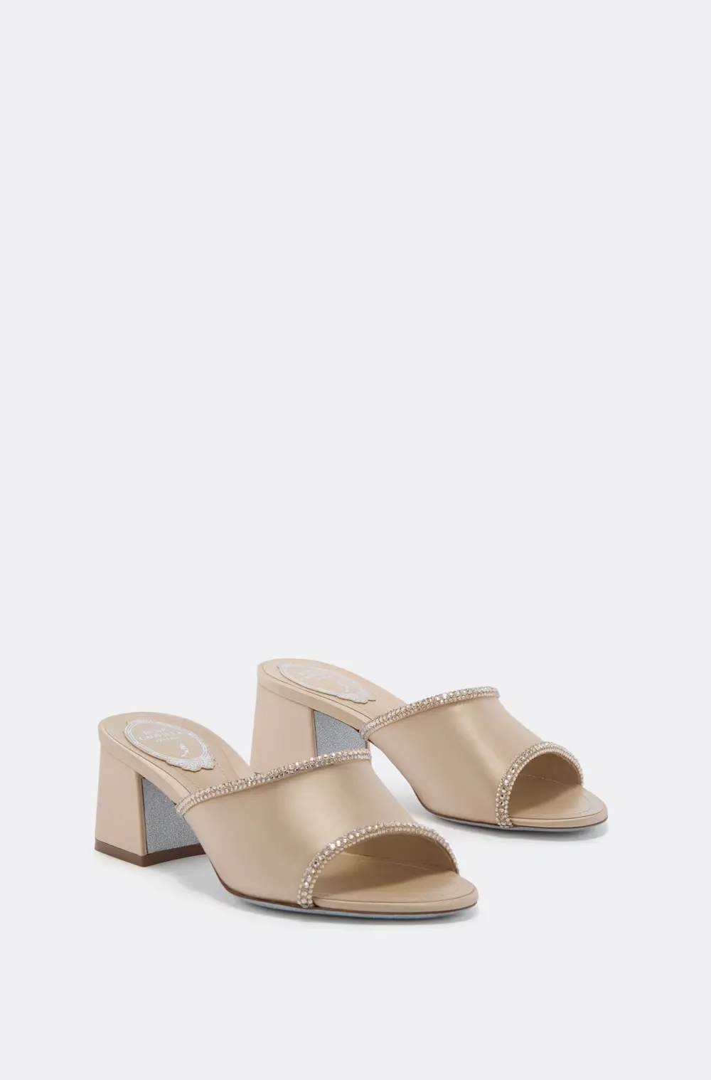 Rene Caovilla MARGHERITA CHAMPAGNE MULE 50