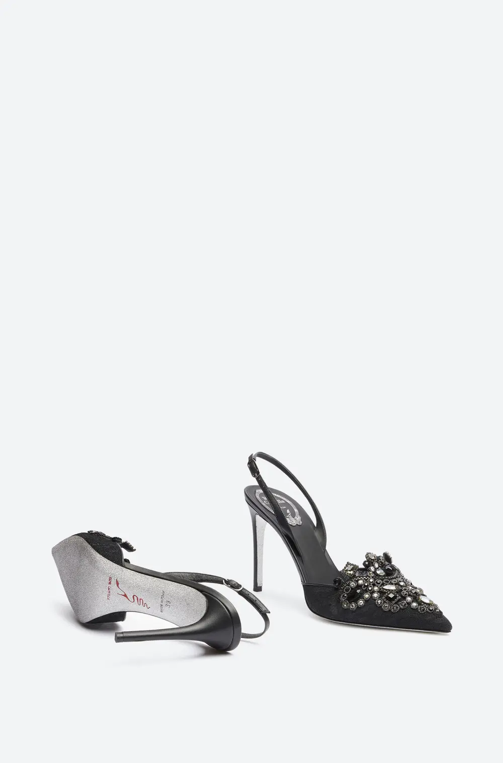 Rene Caovilla High-Heeled Slingbacks Veneziana