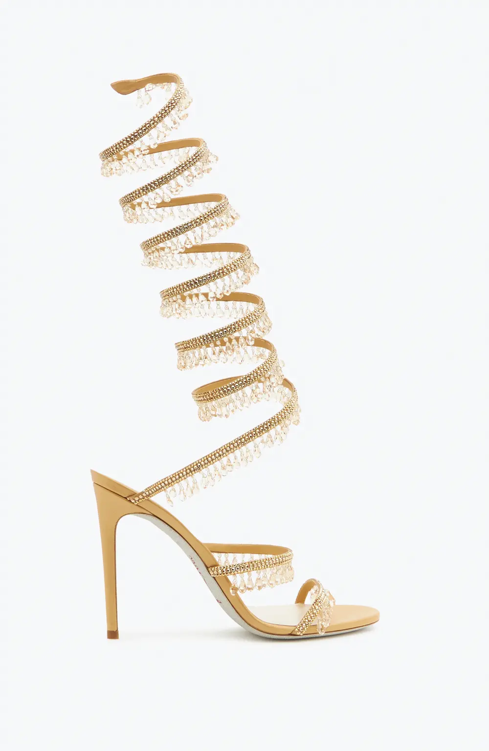 Rene Caovilla SUPER CHANDELIER GOLD SANDAL 105