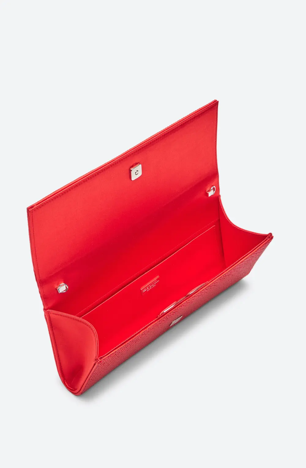 Rene Caovilla Zafira Red Clutch With All-Over Crystals